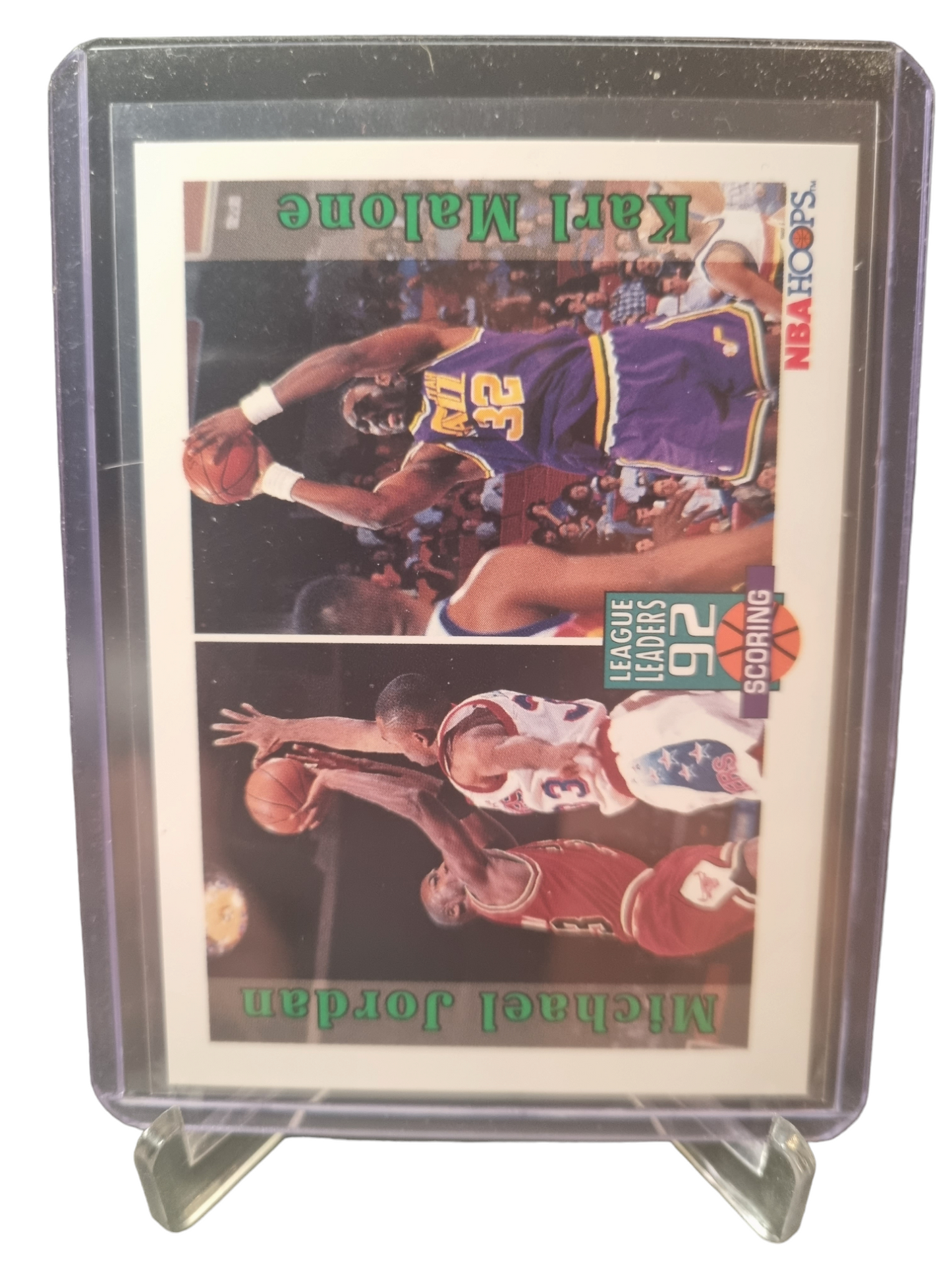 1992 Hoops #320 Michael Jordan/Karl Malone League Leaders