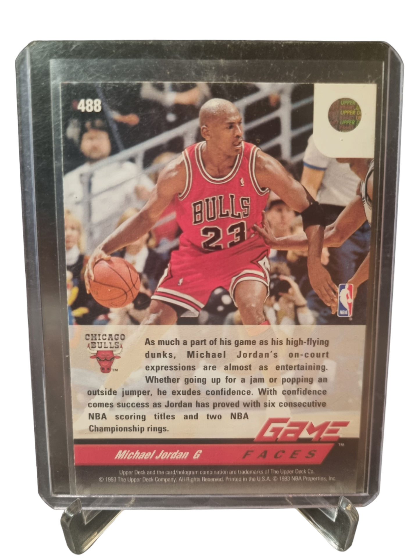 1993 Upper Deck #488 Michael Jordan Game Faces