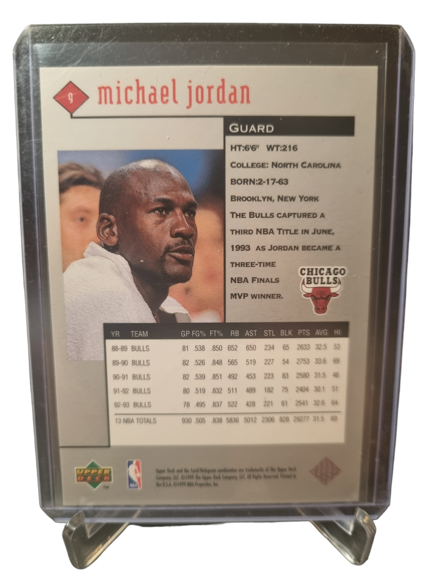 1999 Upper Deck #9 Michael Jordan Black Diamond