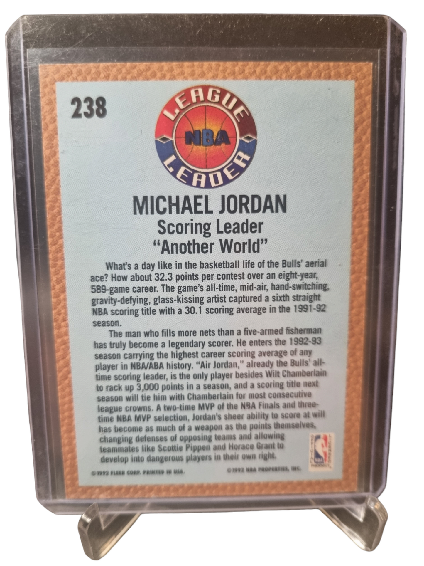 1992-93 Fleer #238 Michael Jordan Scoring Leader