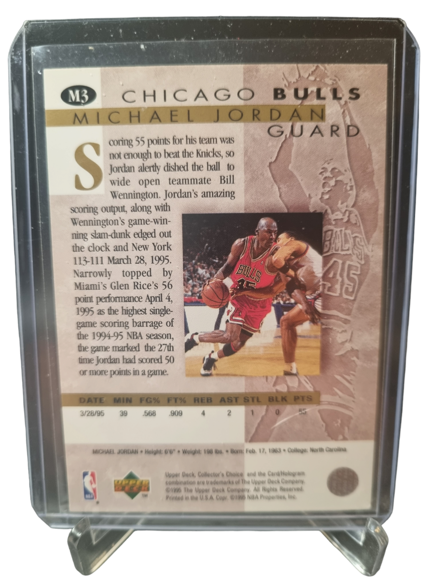 1995 Upper Deck #M3 Michael Jordan 45