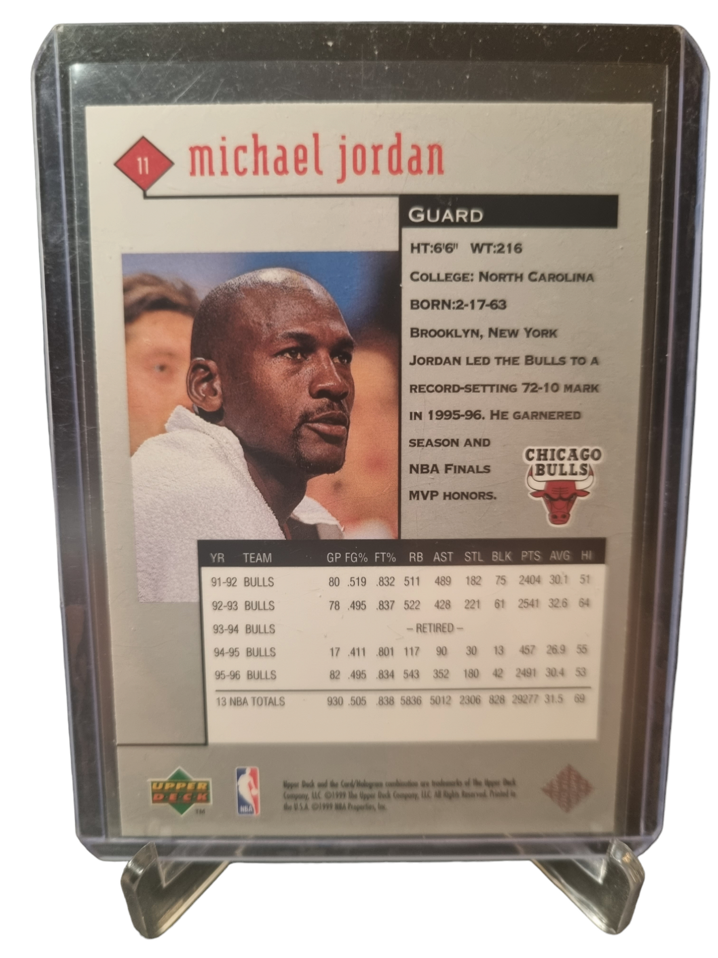 1999 Upper Deck #11 Michael Jordan Black Diamond