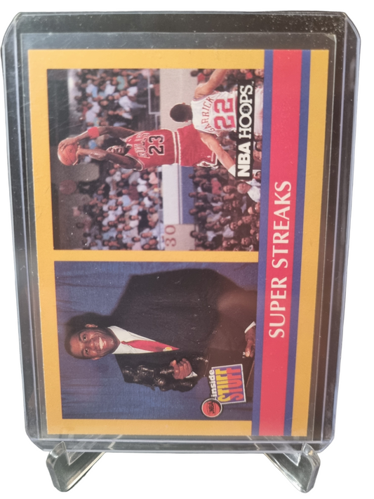 1990 Hoops #385 Michael Jordan/Magic Johnson Super Streaks