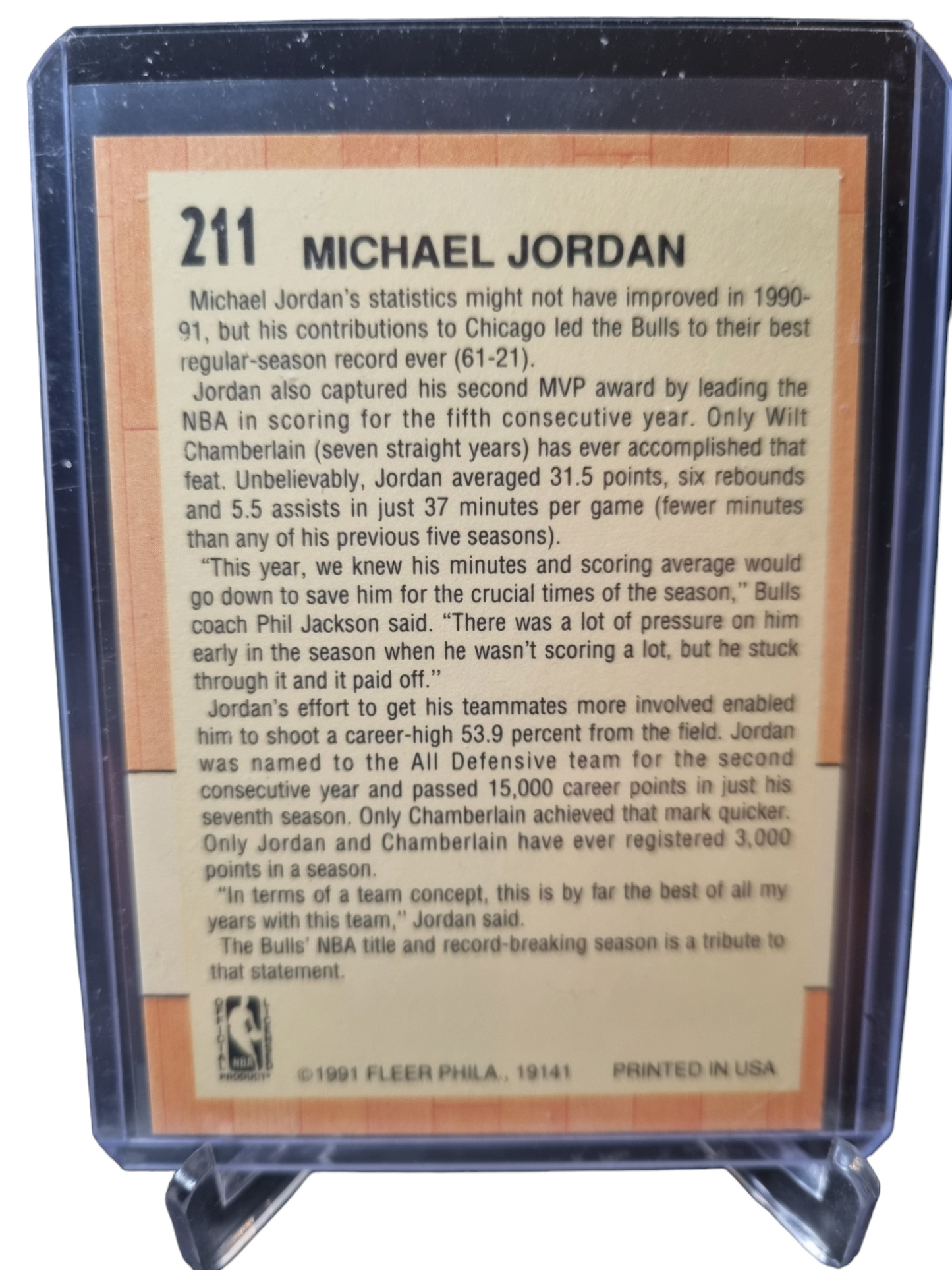 1991 Fleer #211 Michael Jordan All-Star Team