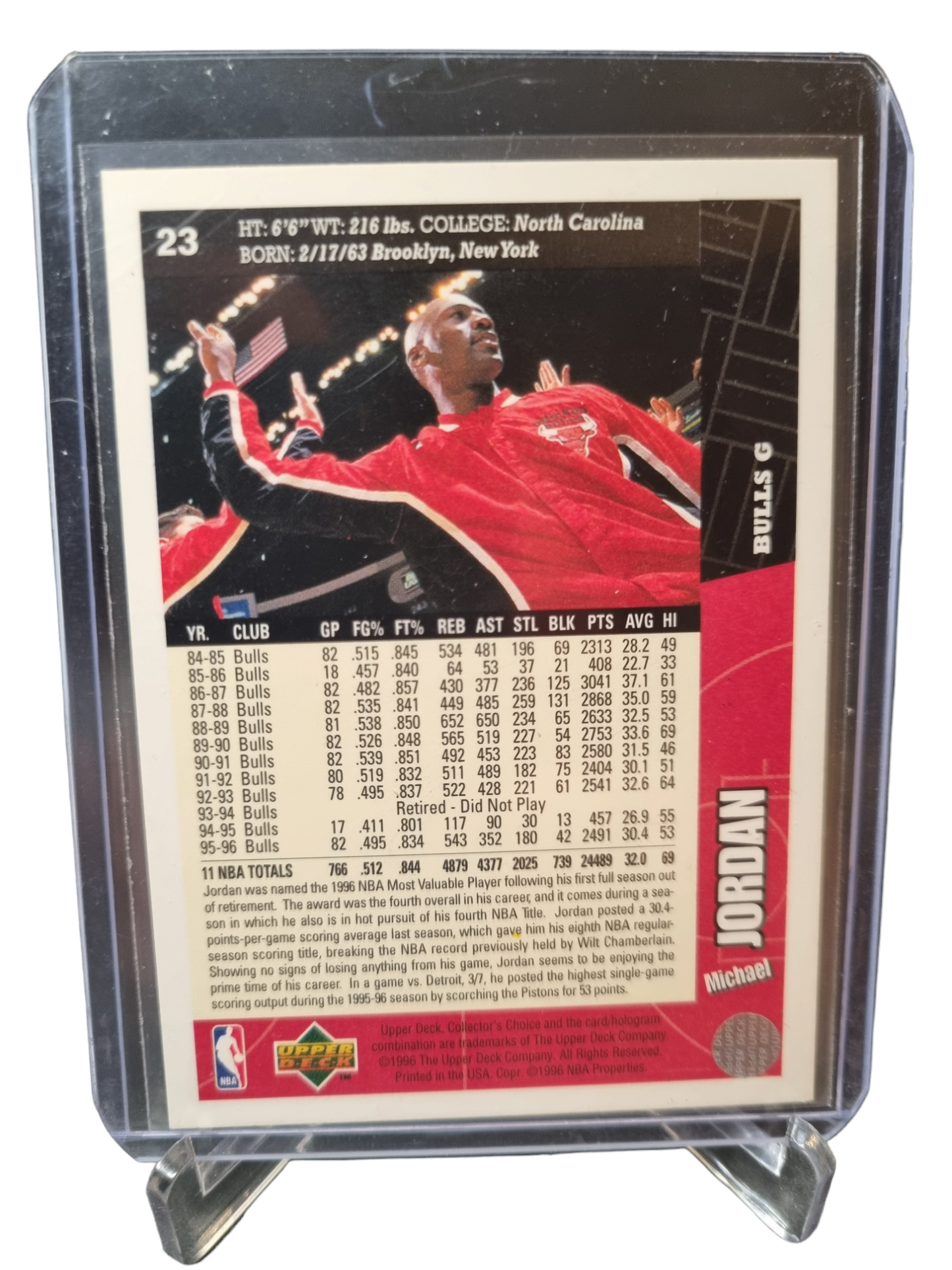 1996 Upper Deck #23 Michael Jordan