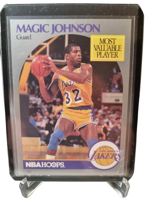 1990 Hoops #157 Magic Johnson MVP