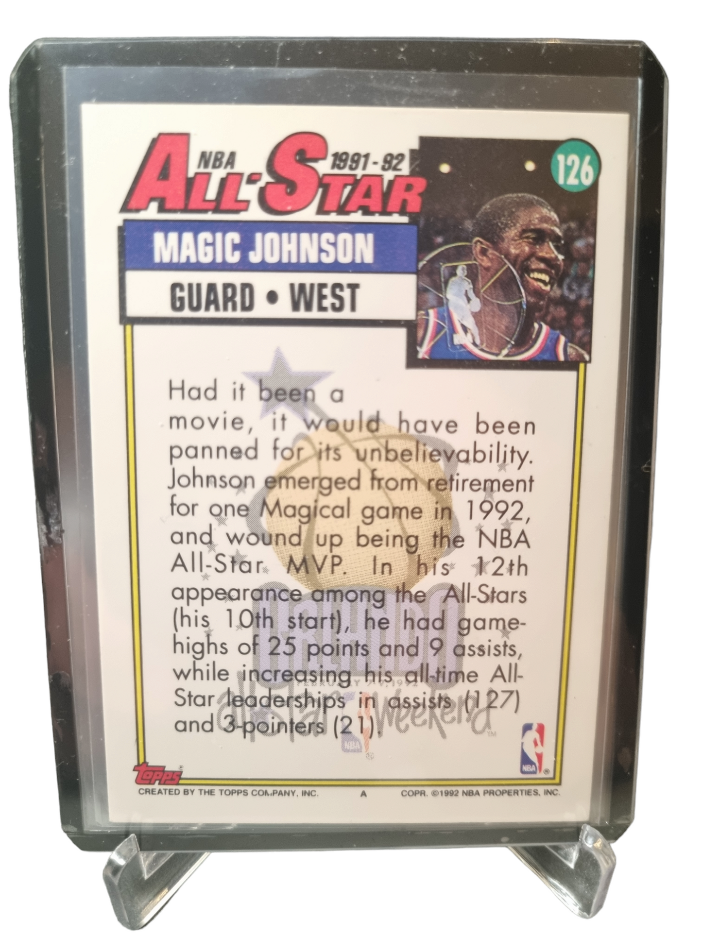 1991-92 Topps #126 Magic Johnson All-Star