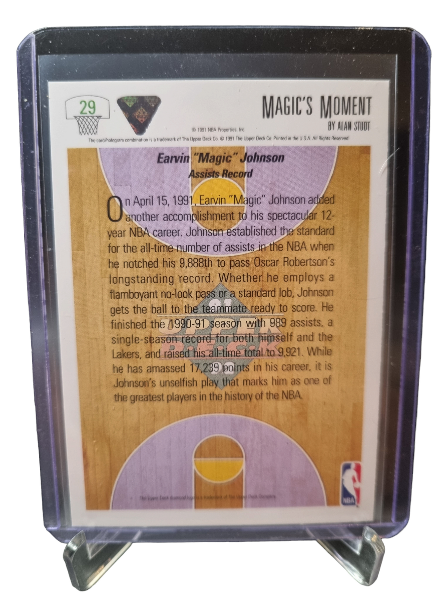 1991 Upper Deck #29 Magic Johnson Magic Moments