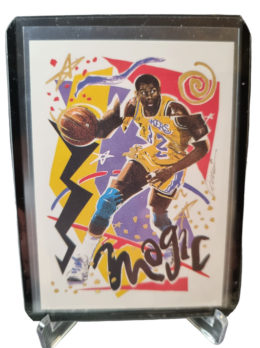 1990 Hoops #367 Magic Johnson Lakers Checklist