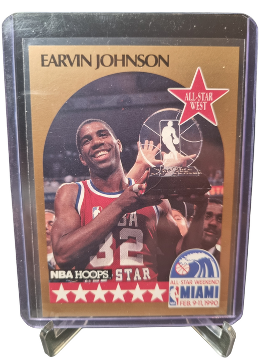 1990 Hoops #18 Magic Johnson All-Star West