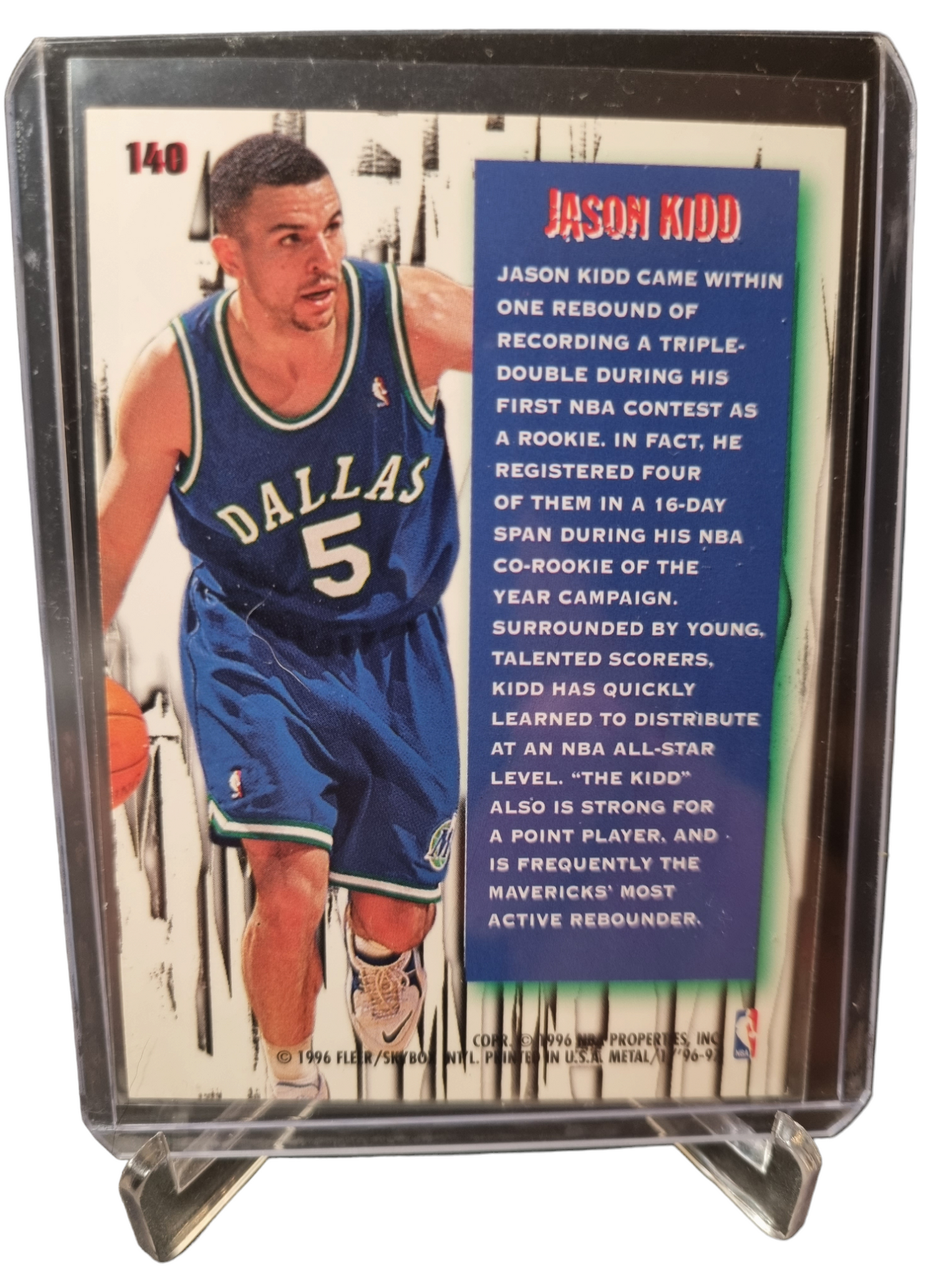 1996 Fleer Metal #140 Jason Kidd Metal Shredders