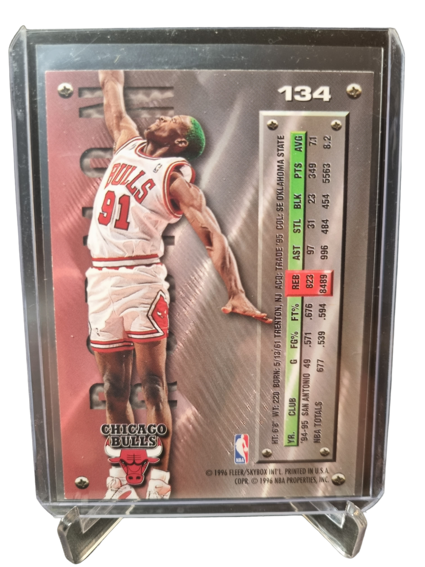 1996 Fleer Metal #134 Dennis Rodman