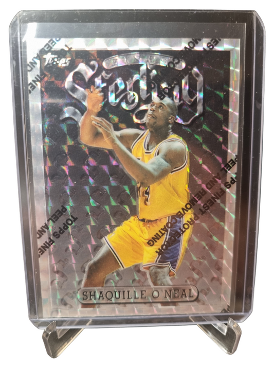 1997 Topps #289 S54 Shaquille O'Neal Finest Refractor with Protective Coating