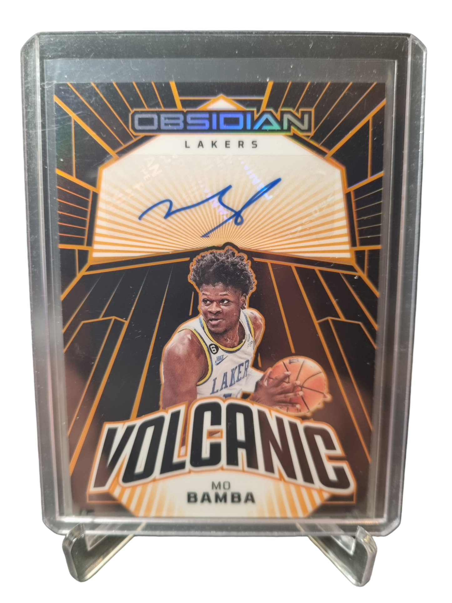 2022-23 Panini Obsidian #VS-BLL Mo Bamba Volcanic Autograph Orange Etch 05/35