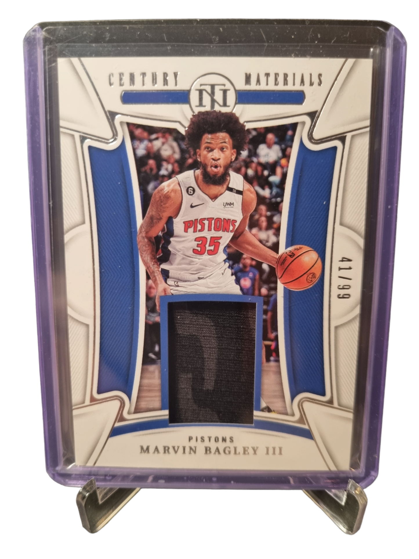 2022-23 Panini National Treasures #CM-MBG Marvin Bagley III Century Materials Patch 41/99