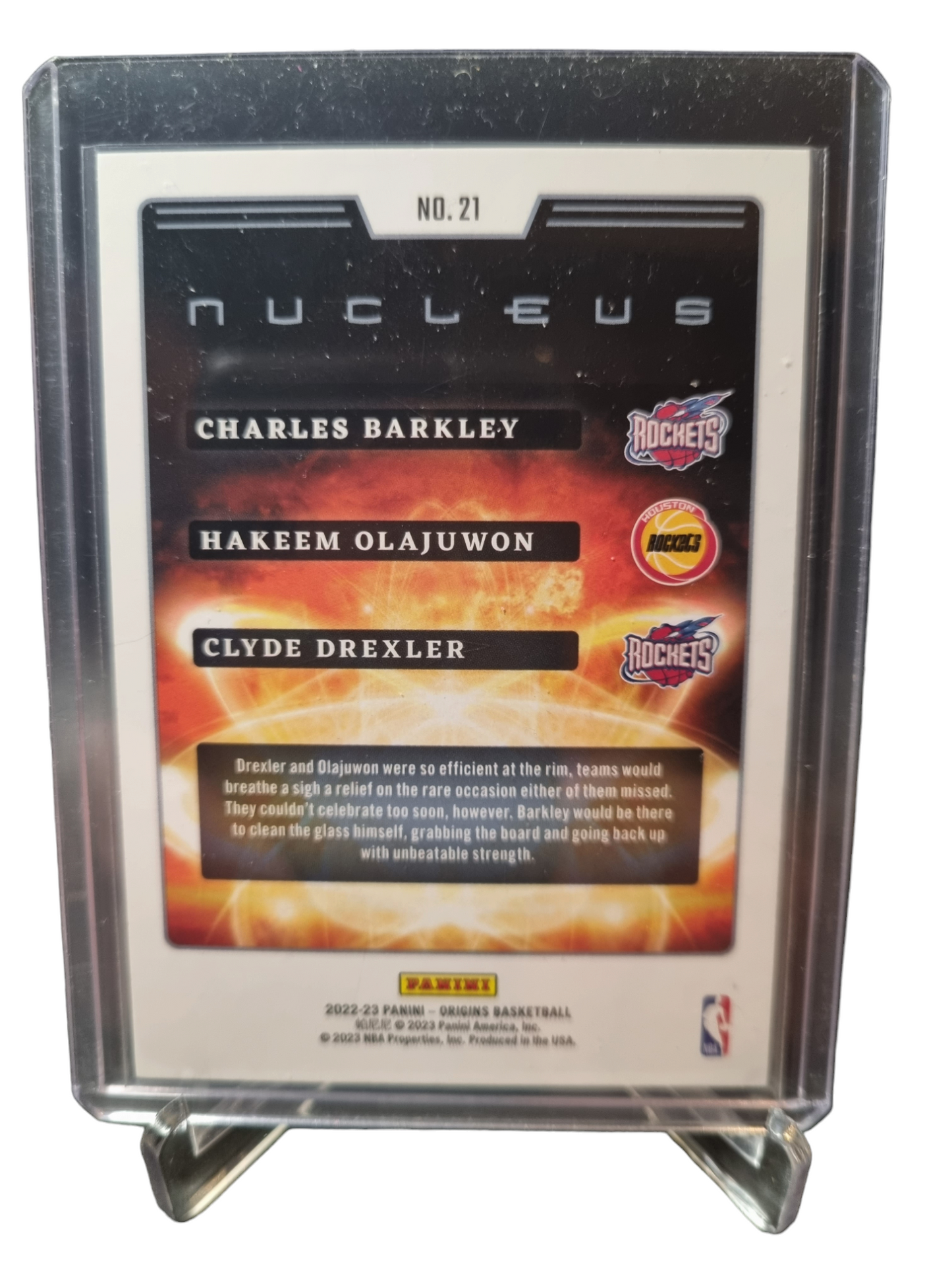 2022-23 Panini Origins #21 Barkley/Olajuwon/Drexler Origins Nucleus