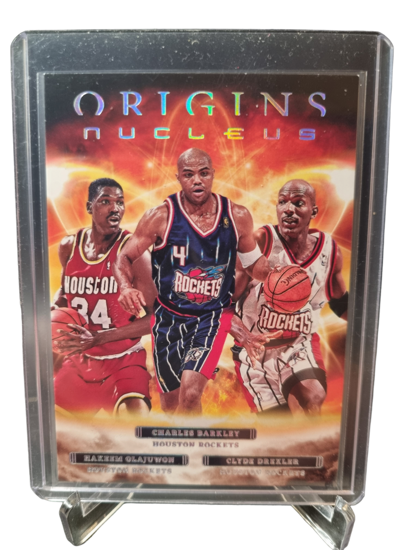 2022-23 Panini Origins #21 Barkley/Olajuwon/Drexler Origins Nucleus