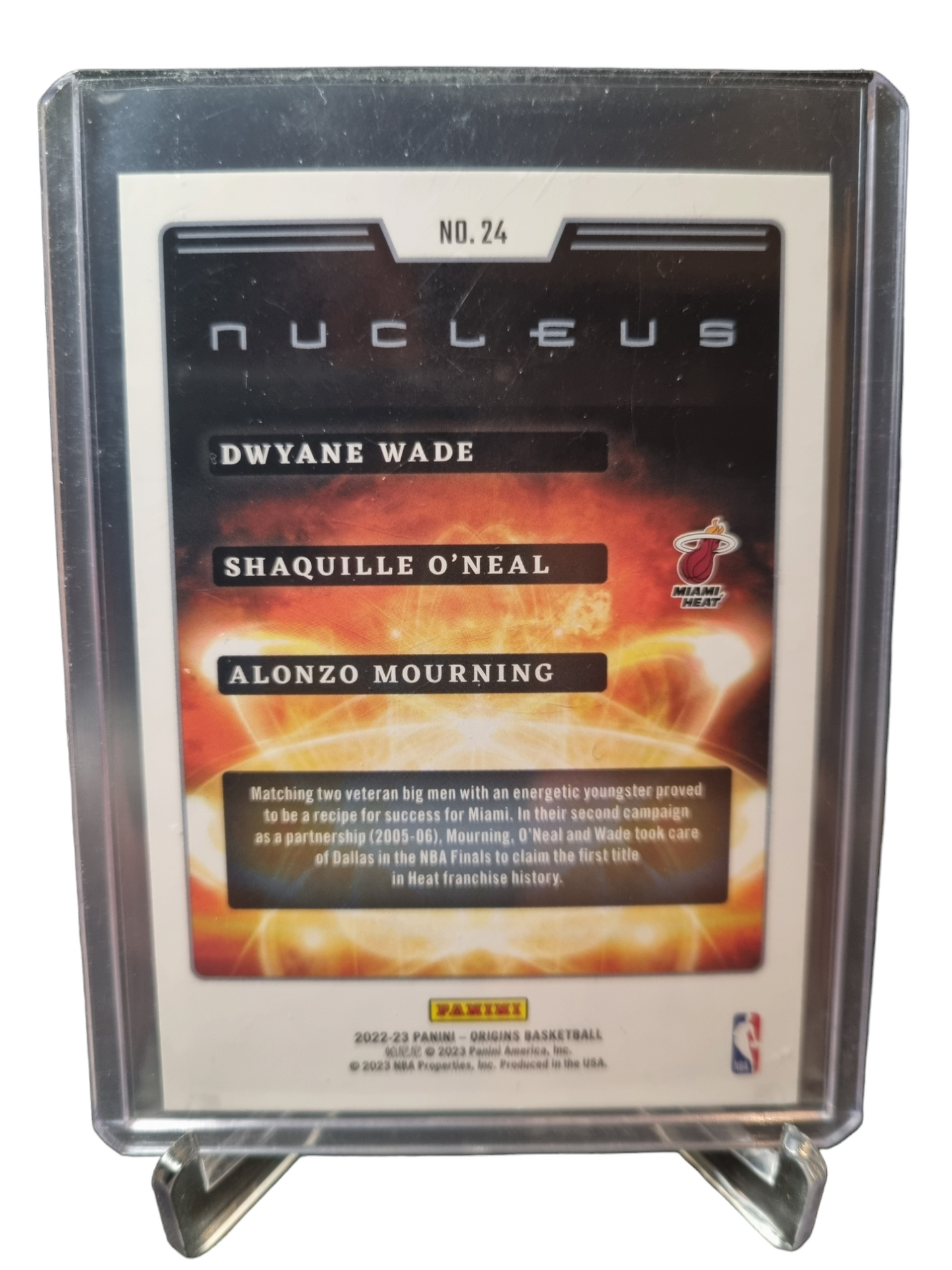 2022-23 Panini Origins #24 Wade/Shaq/Mourning Origins Nucleus 70/99