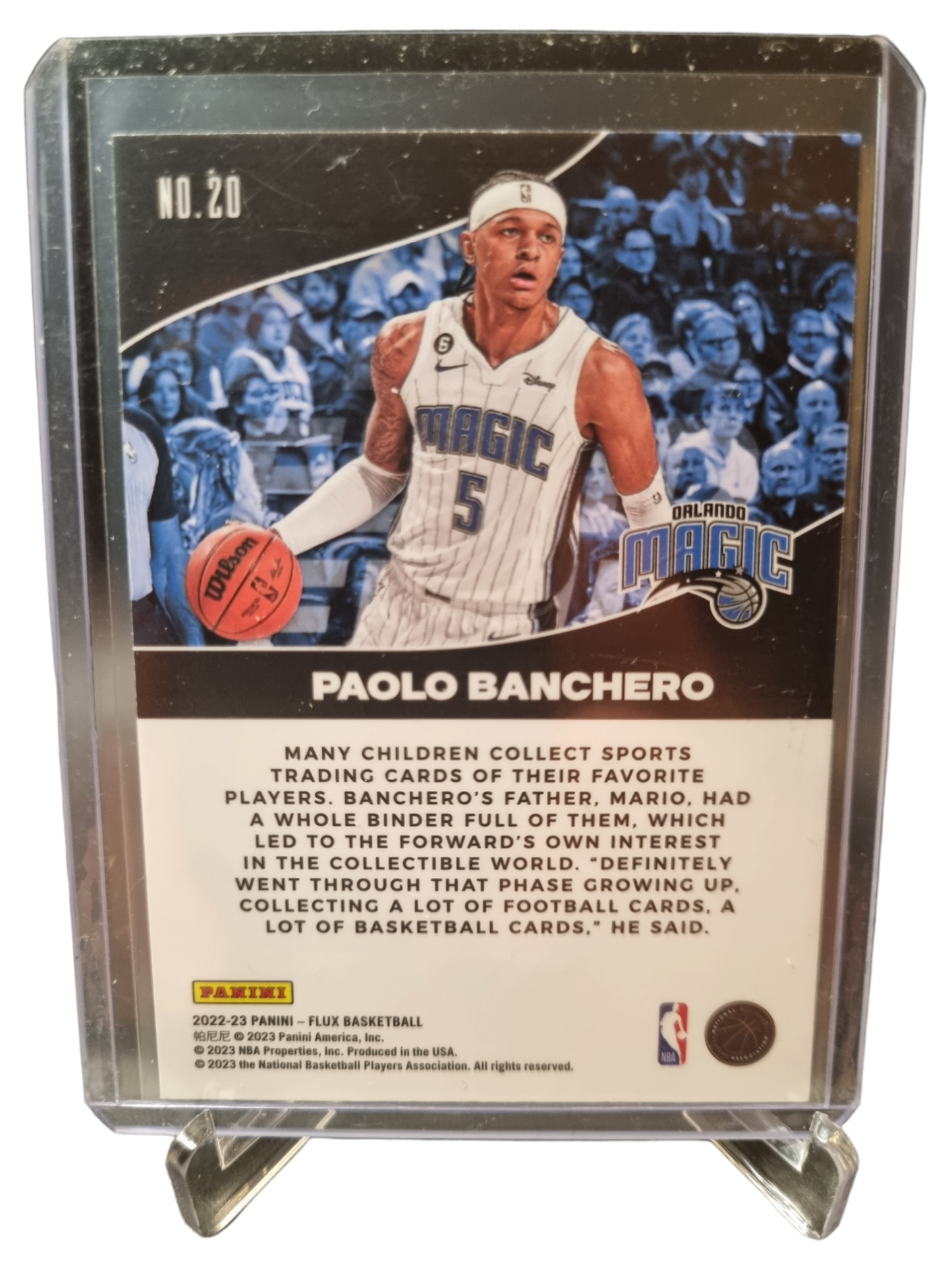 2022-23 Panini Flux #20 Paolo Banchero Rookie Card Fluid