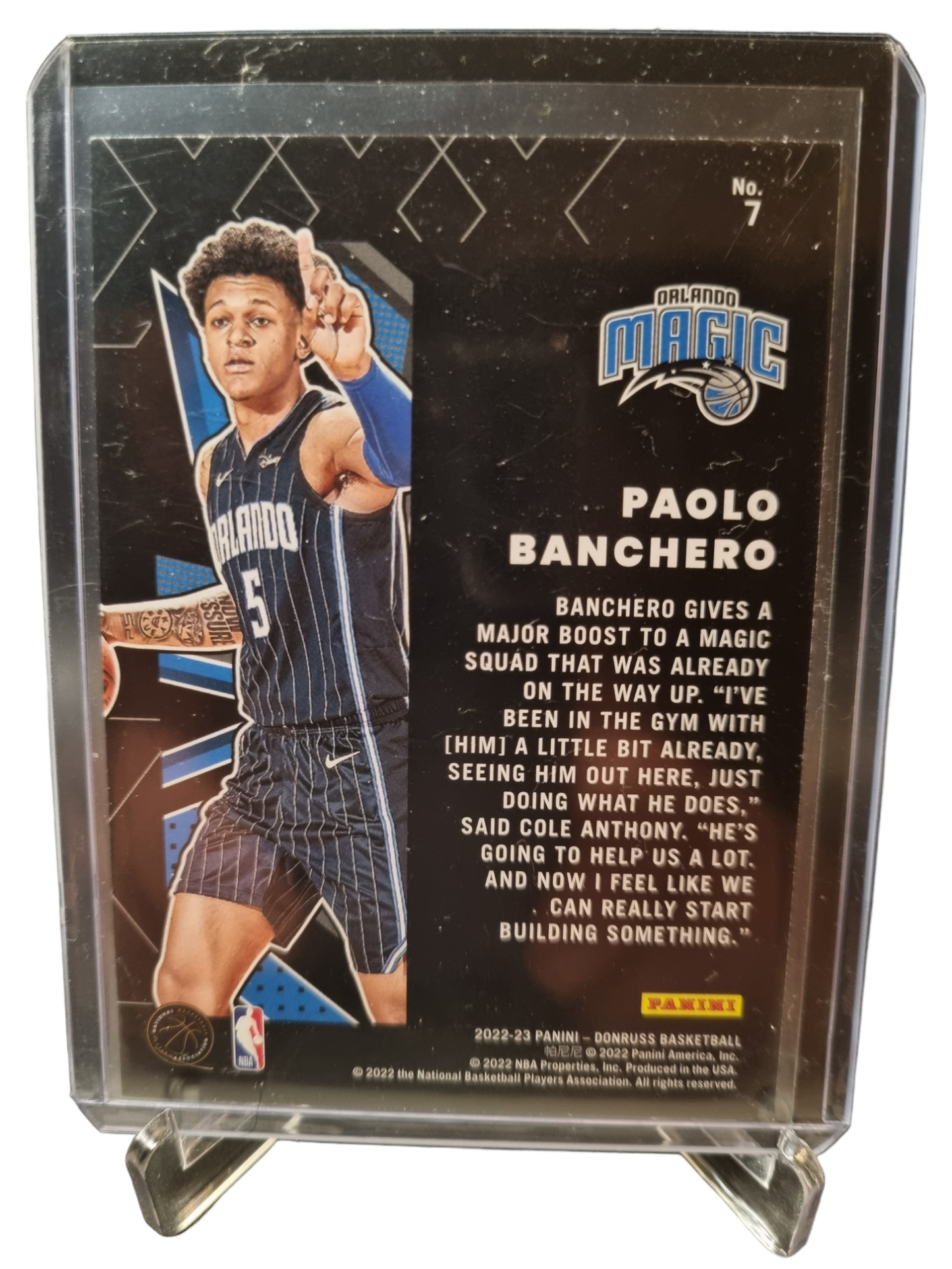 2022-23 Panini Donruss #7 Paolo Banchero Rookie Card X-Pectations