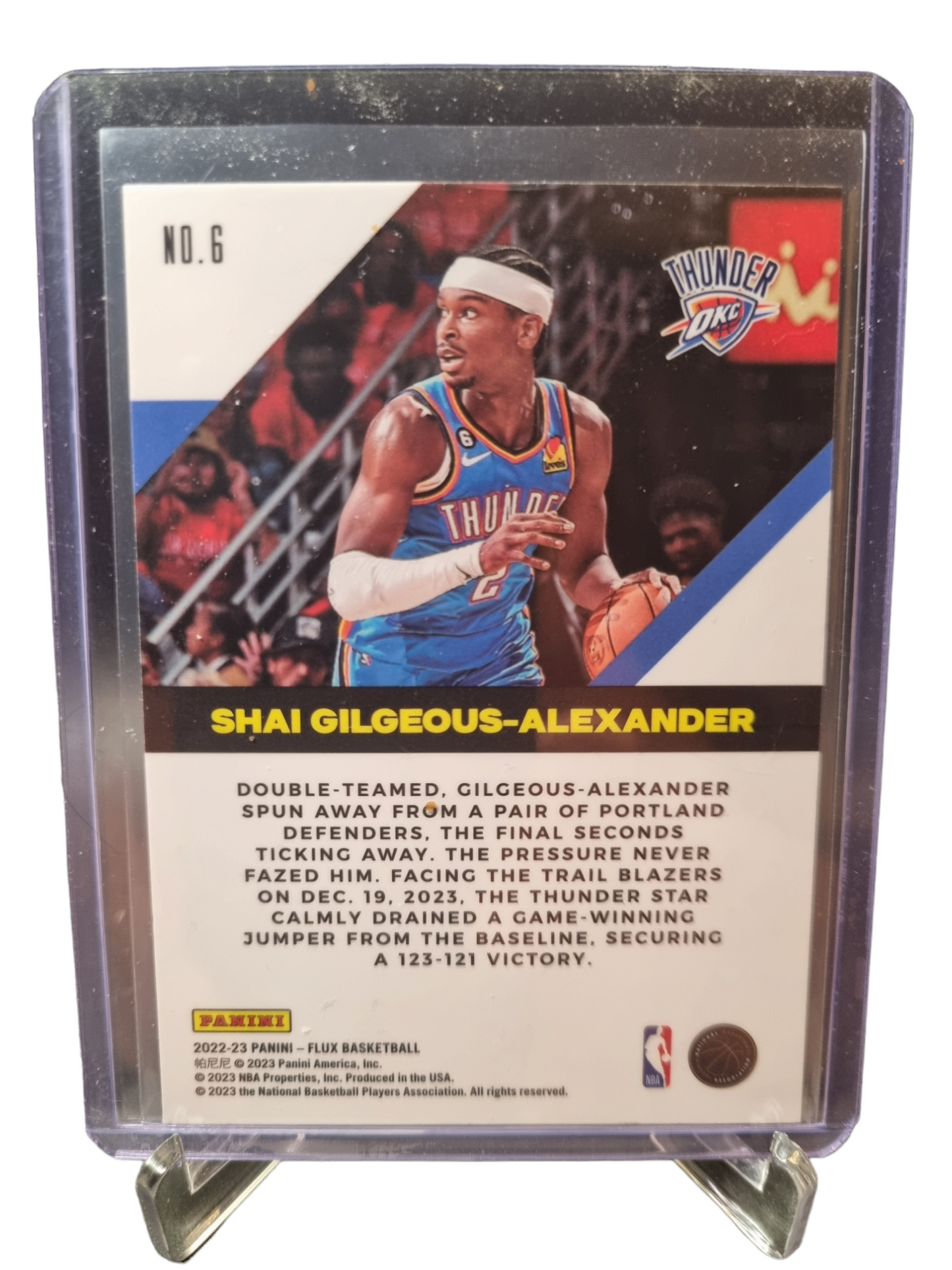 2022-23 Panini Flux #6 Shai Gilgeous-Alexander Flow Motion