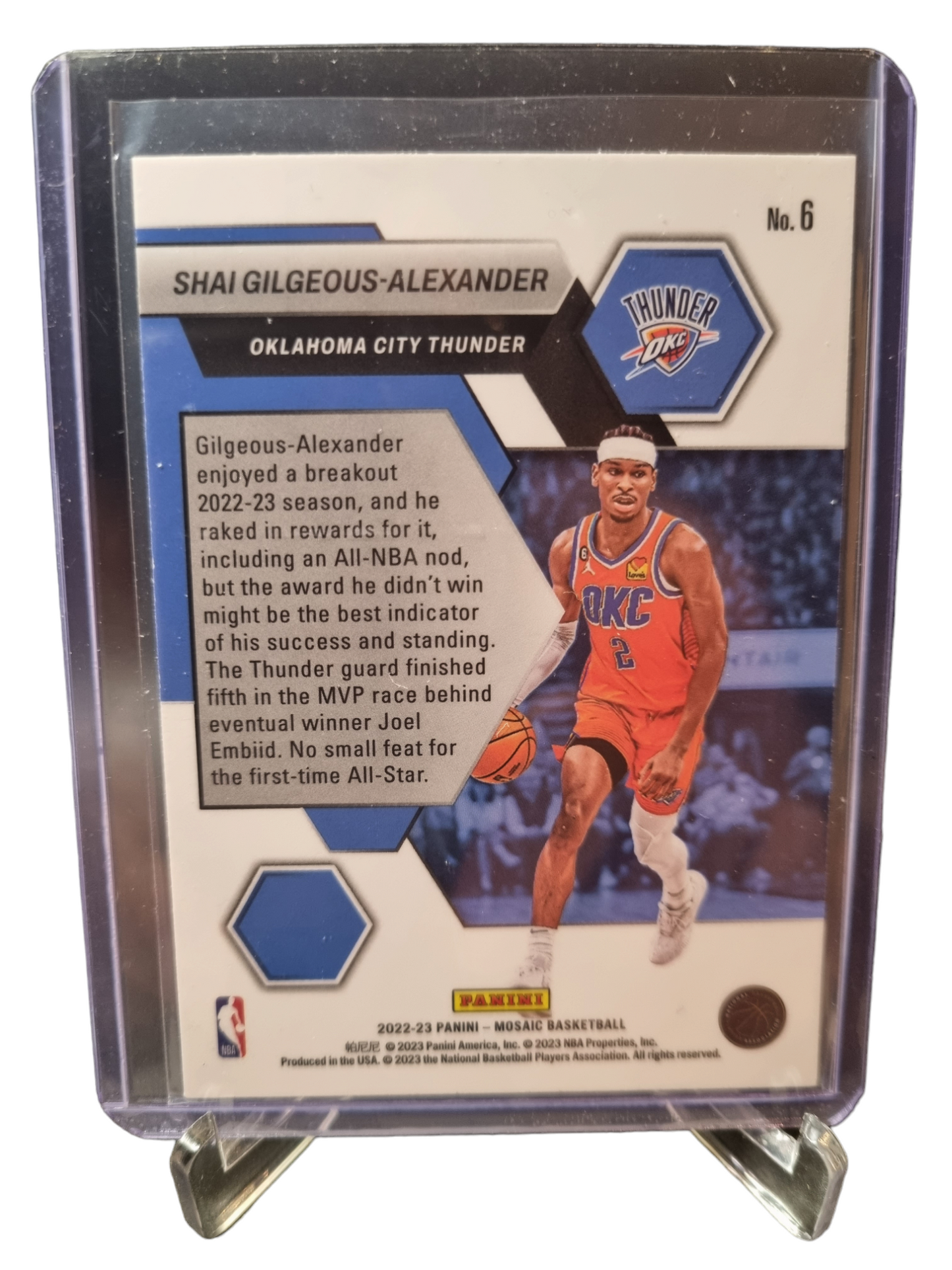 2022-23 Panini Mosaic #6 Shai Gilgeous-Alexander Montage