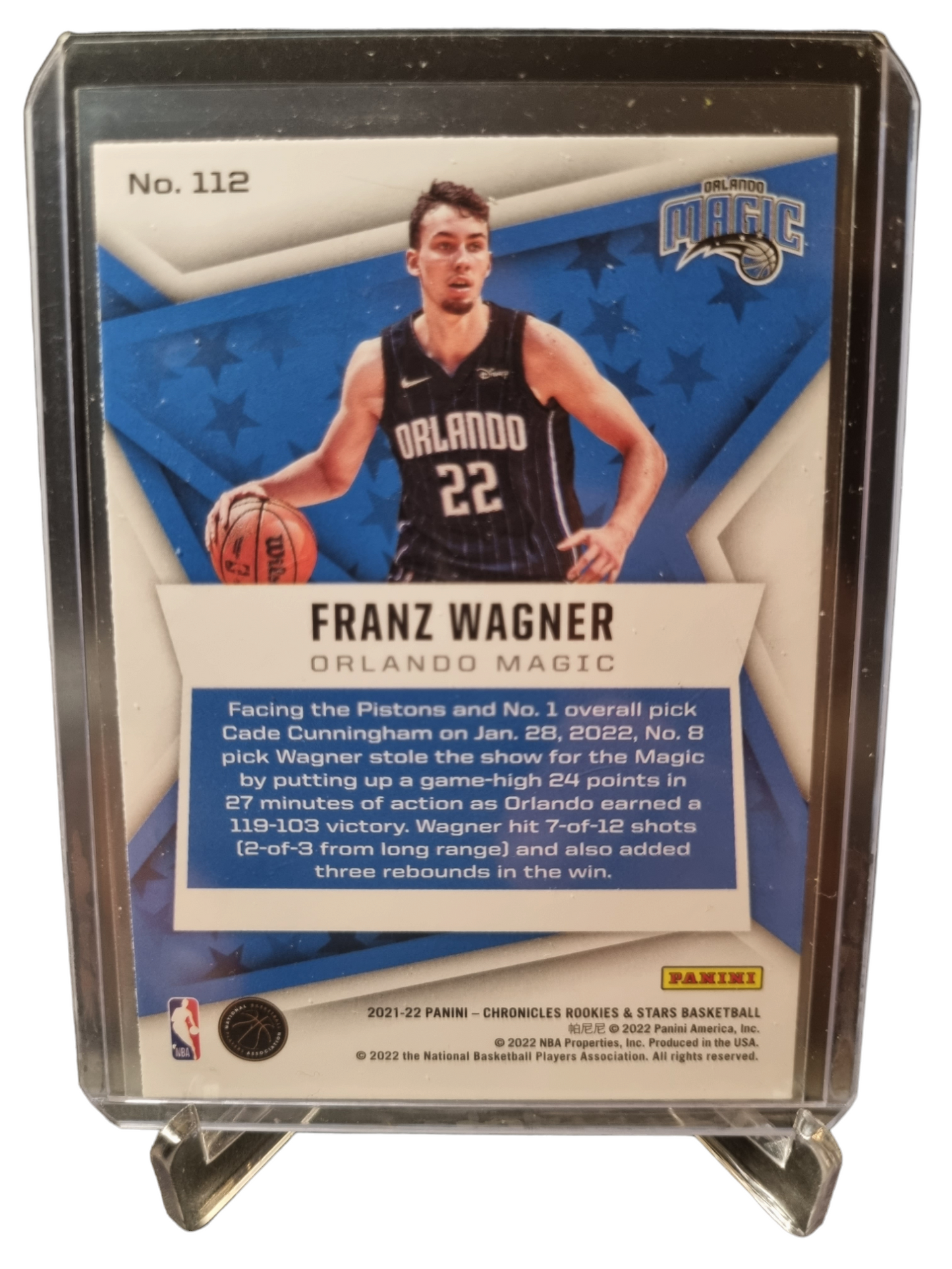 2021-22 Panini Chronicles Rookies and Stars #112 Franz Wagner Rookie Card