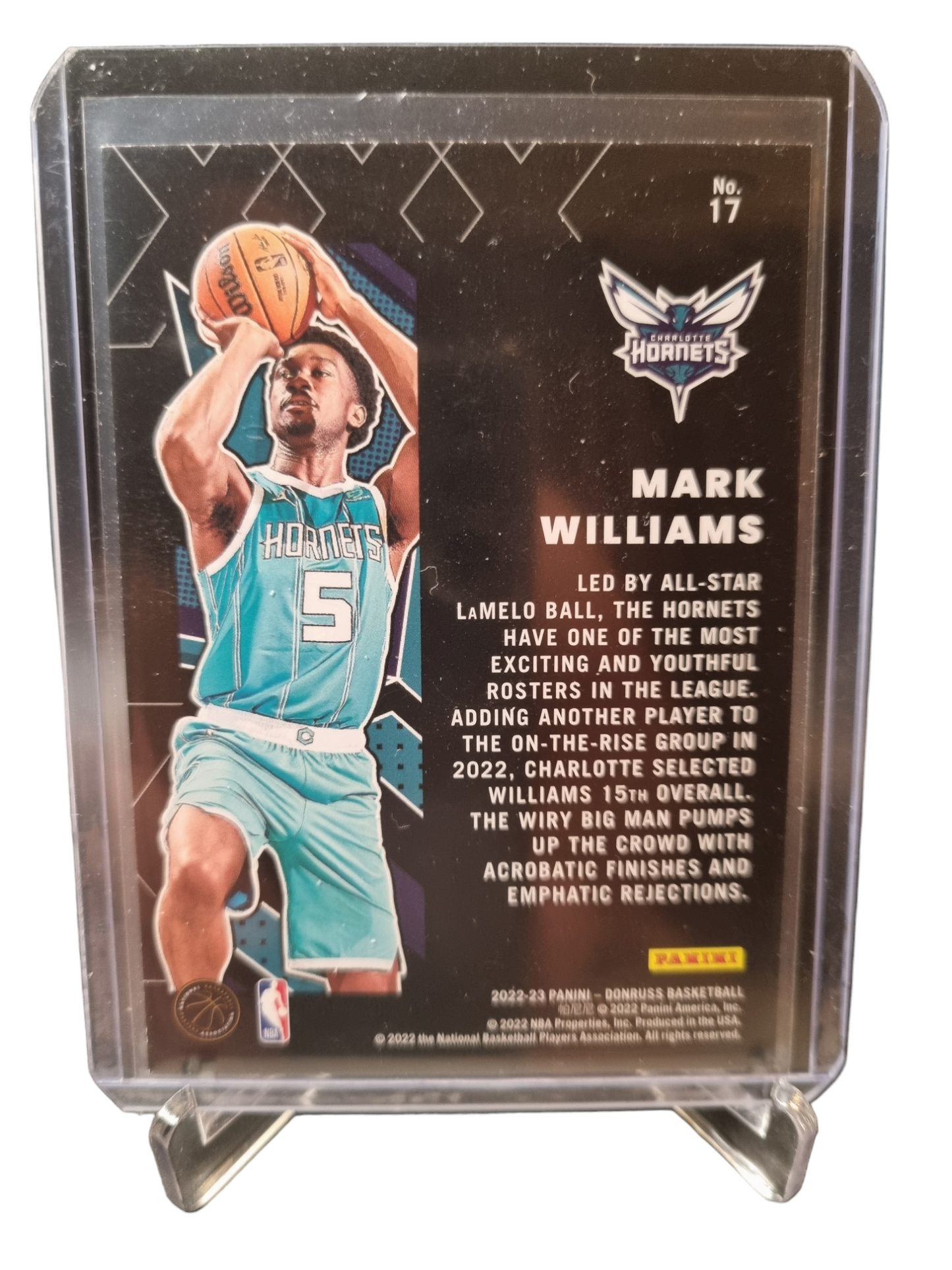 2022-23 Panini Donruss #17 Mark Williams Rookie Card Great X-Pectations