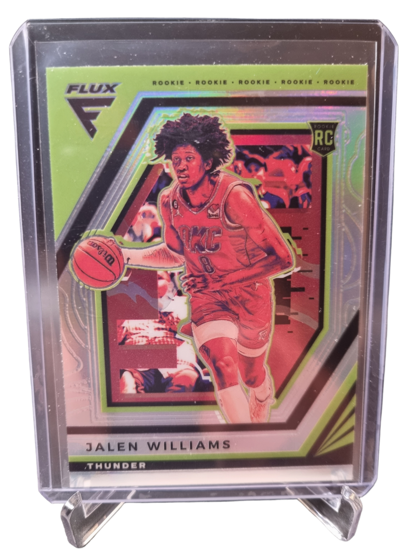 2022-23 Panini Flux #224 Jalen Williams Rookie Card Silver Prizm