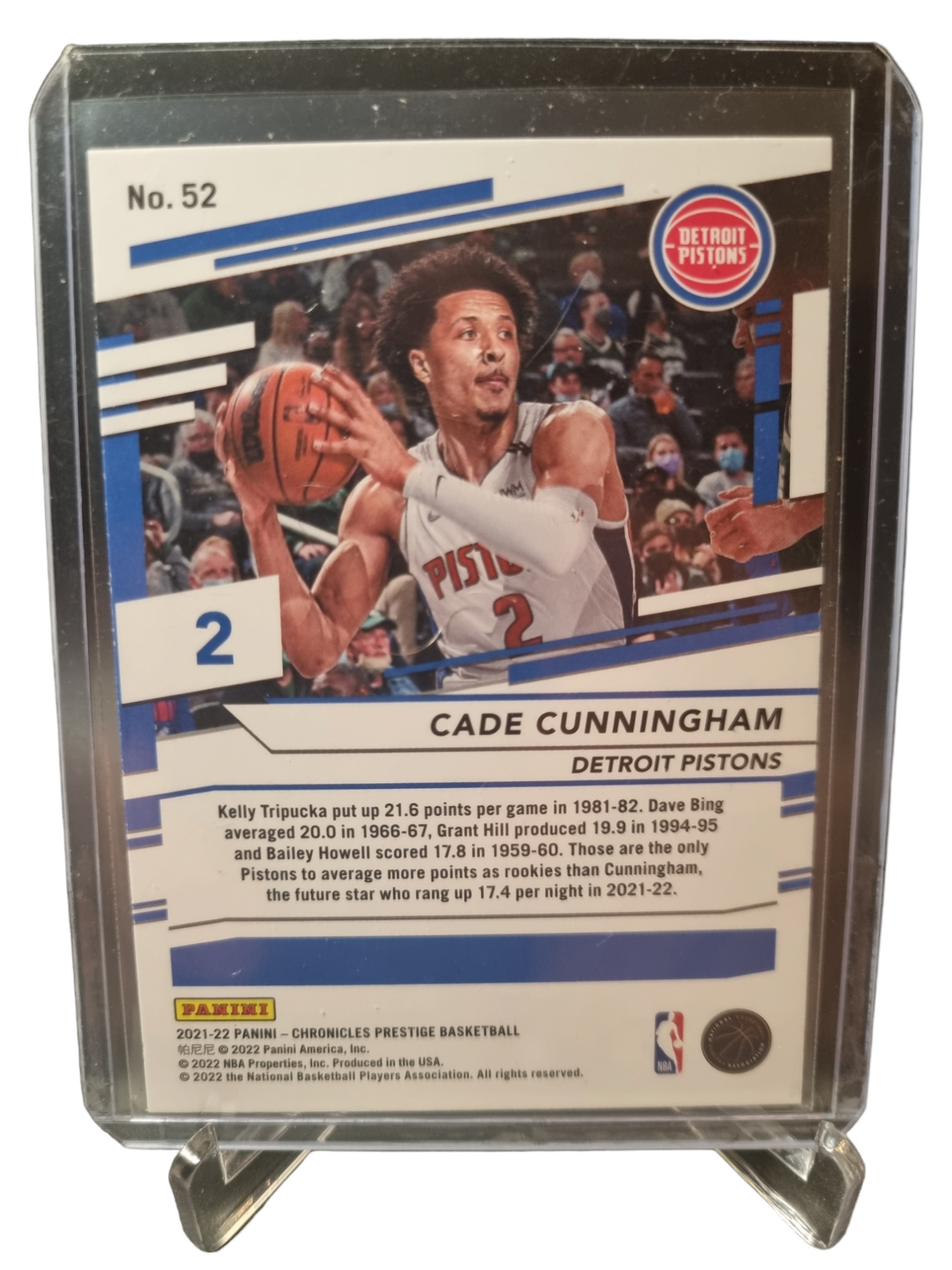 2021-22 Panini Chronicles Prestige #52 Cade Cunningham Rookie Card