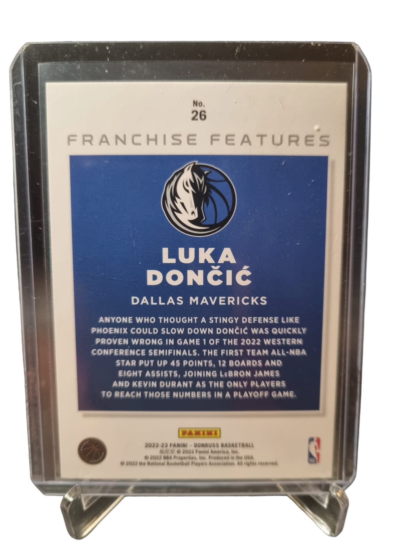 2022-23 Panini Donruss #26 Luka Doncic Franchise Features