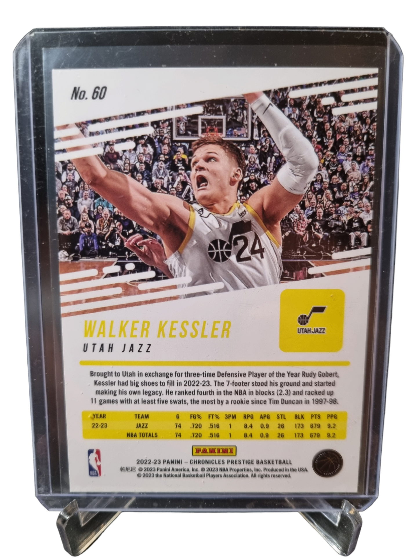 2022-23 Panini Chronicles Prestige #60 Walker Kessler Rookie Card 110/149