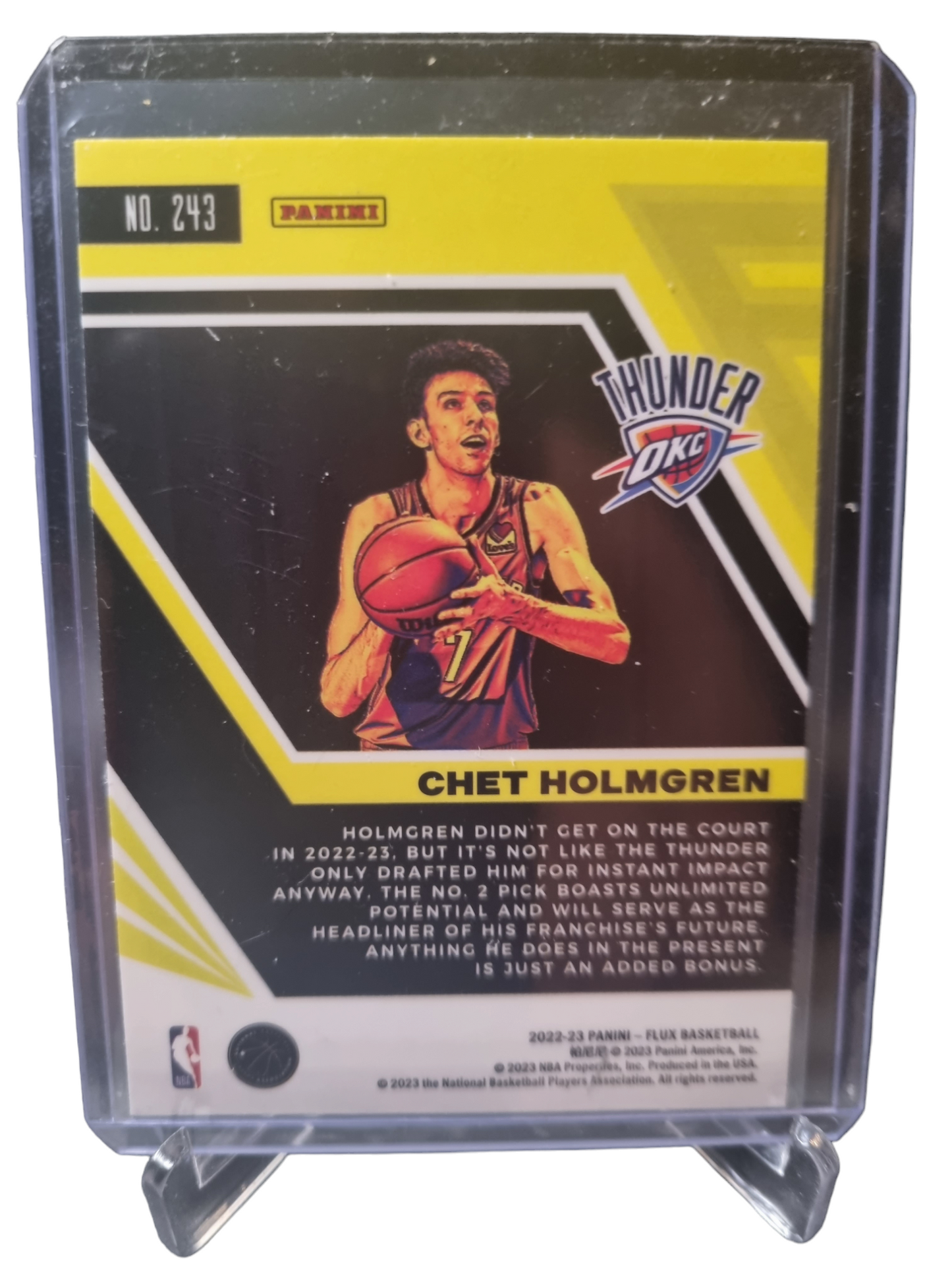 2022-23 Panini Flux #243 Chet Holmgren Rookie Card