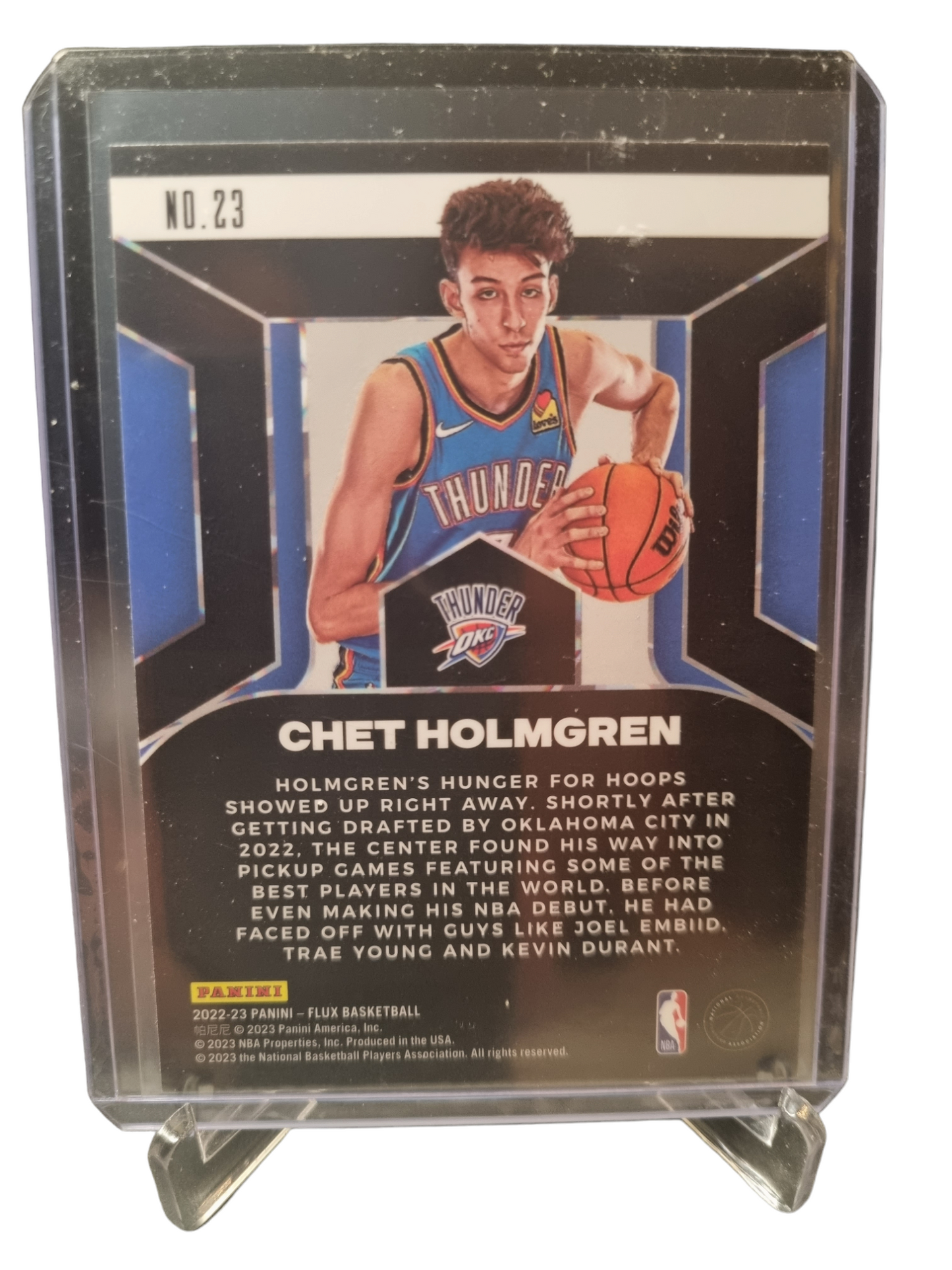 2022-23 Panini Flux #23 Chet Holmgren Rookie Card Influx