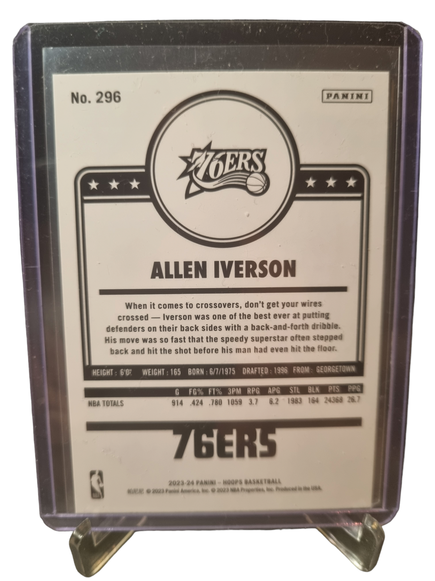 2023-24 Panini Hoops #296 Allen Iverson