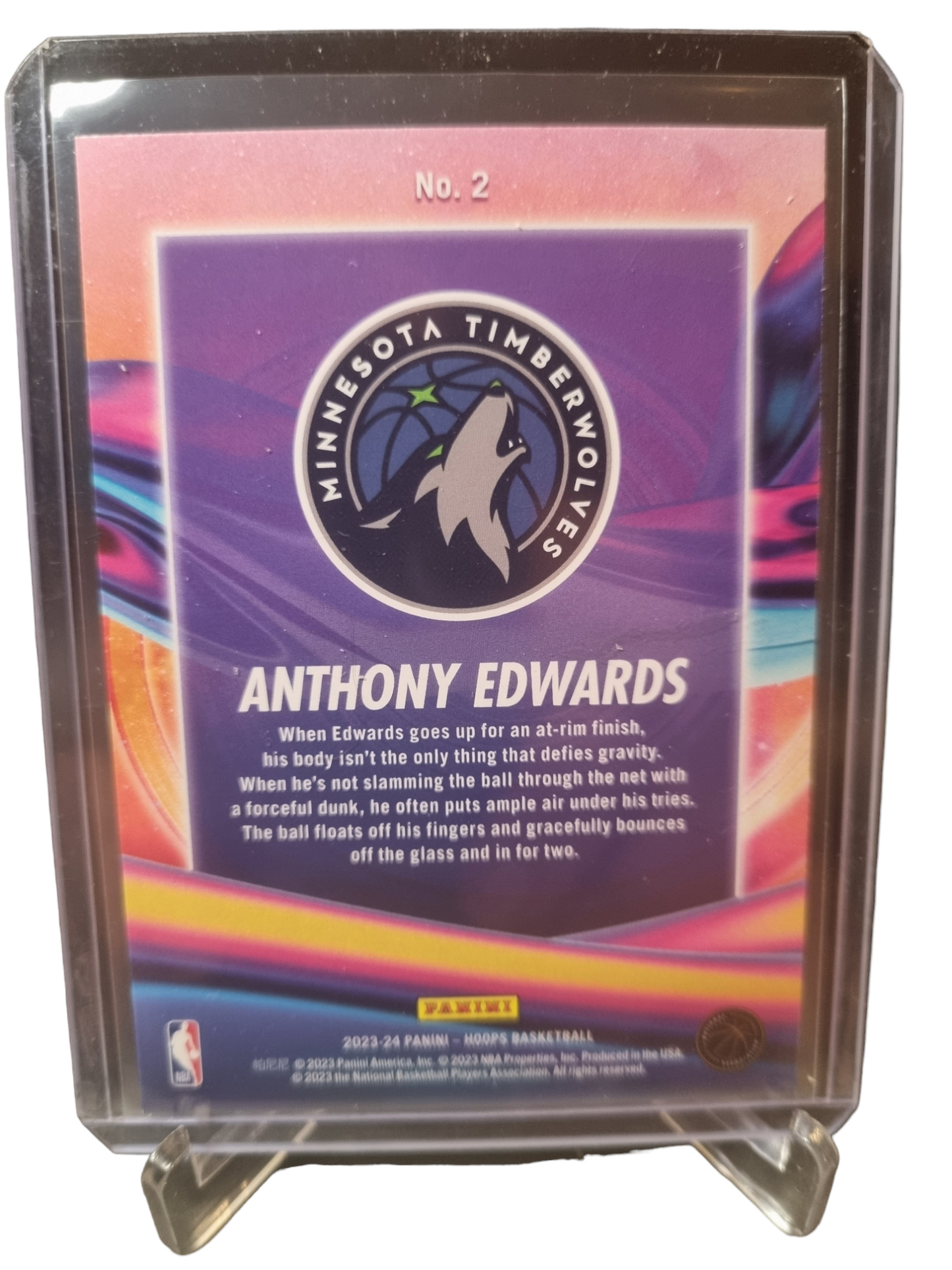 2023-24 Panini Hoops #2 Anthony Edwards Anti Gravity