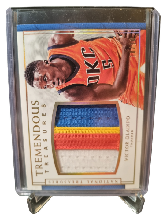 2016-17 Panini National Treasures #24 Victor Oladipo Game Worn Patch 10/10