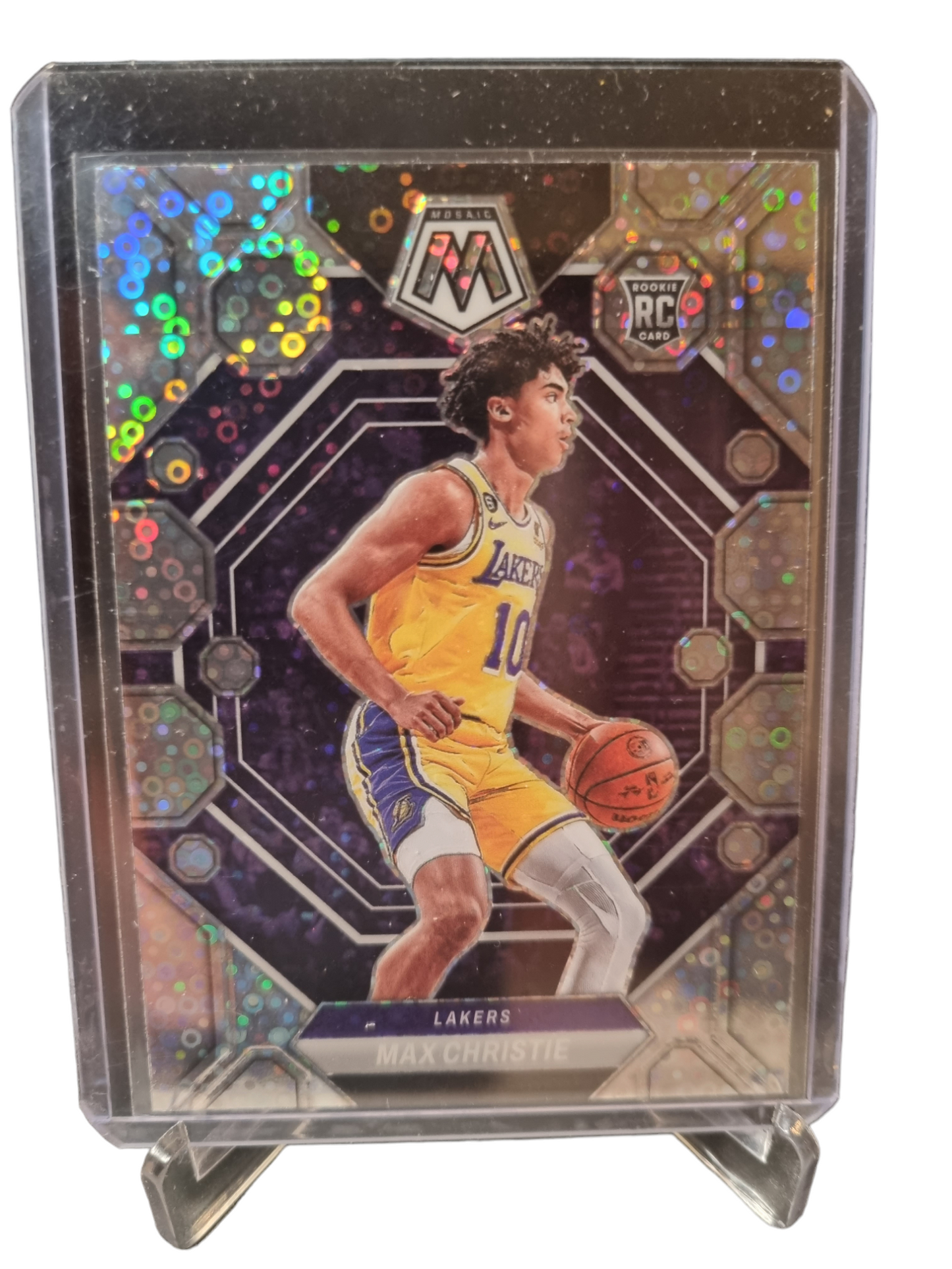 2022-23 Panini Mosaic #229 Max Christie Rookie Card Fastbreak Prizm