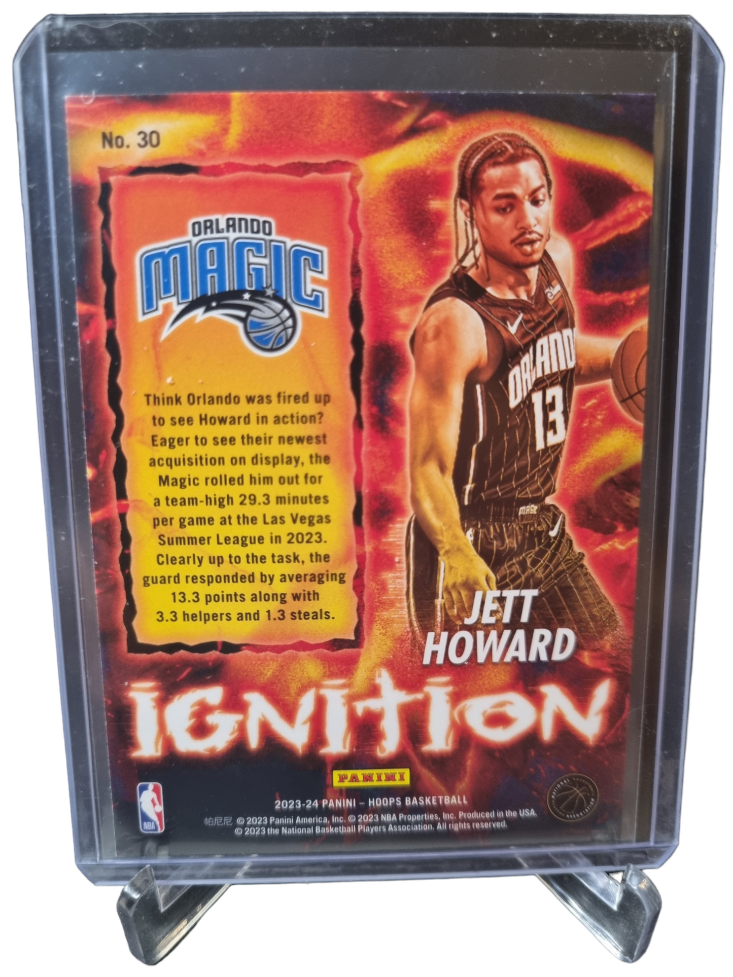 2023-24 Panini Hoops #30 Jett Howard Rookie Card Ignition