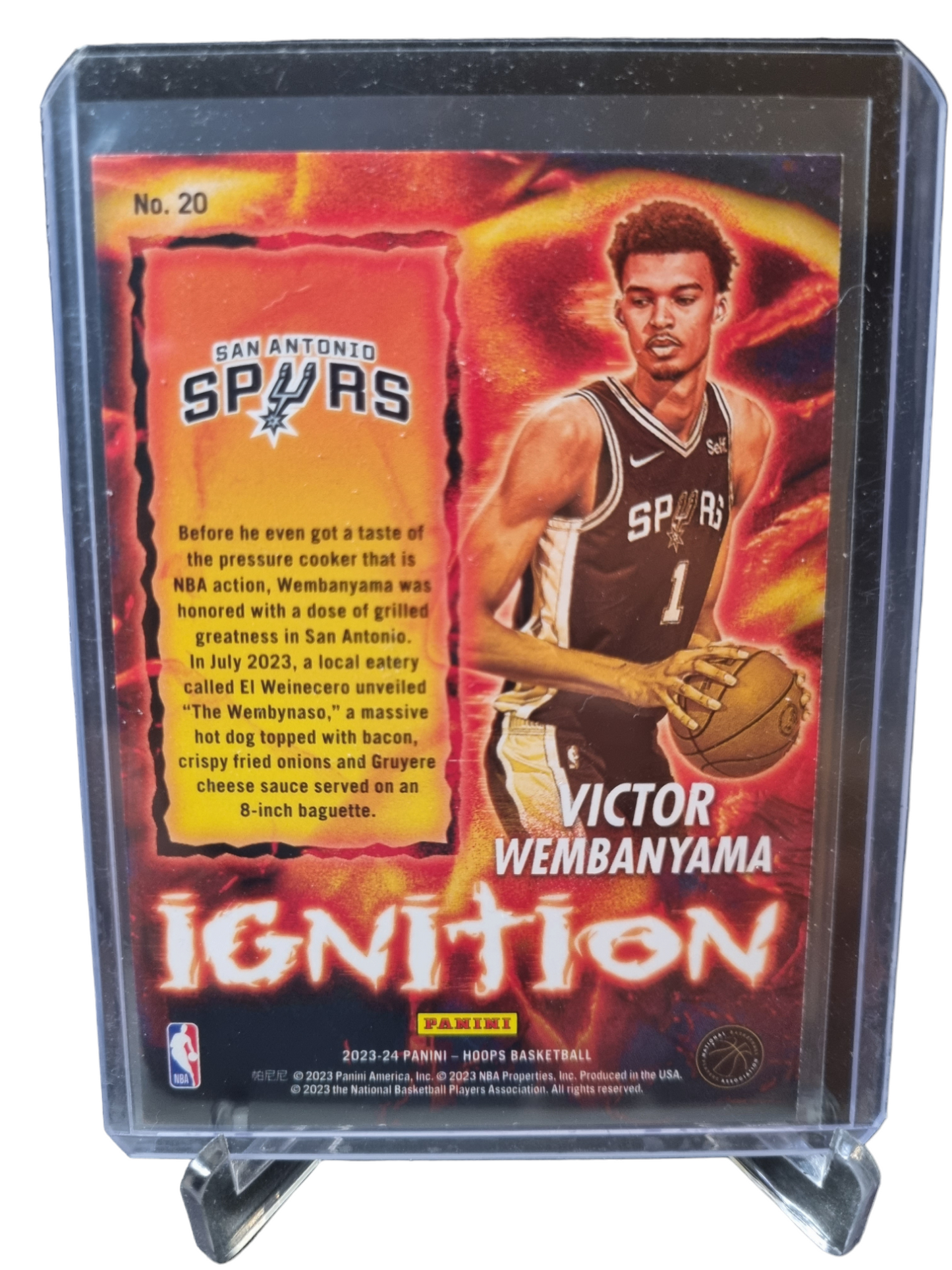 2023-24 Hoops #20 Victor Wembanyama Rookie Card Ignition