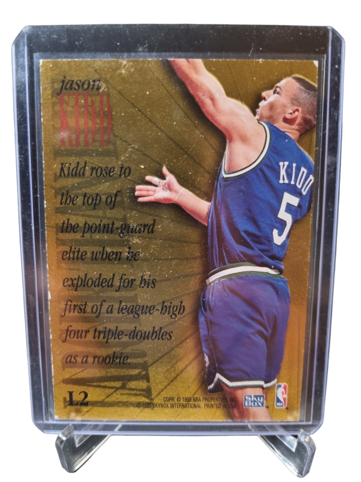 1996 Skybox #L2 Jason Kidd Larger Than Life