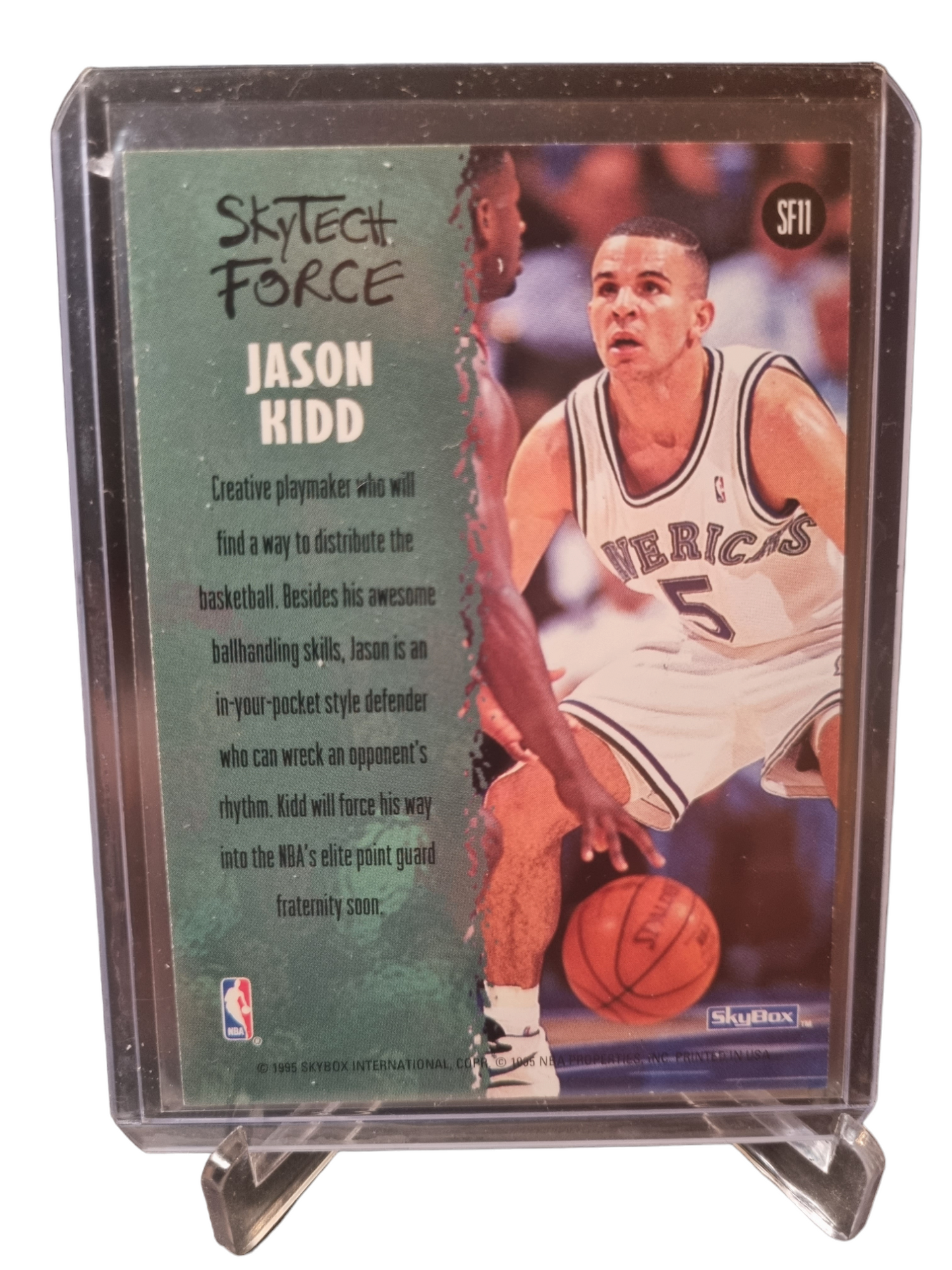 1995 Skybox #SF11 Jason Kidd Sky Tech Force