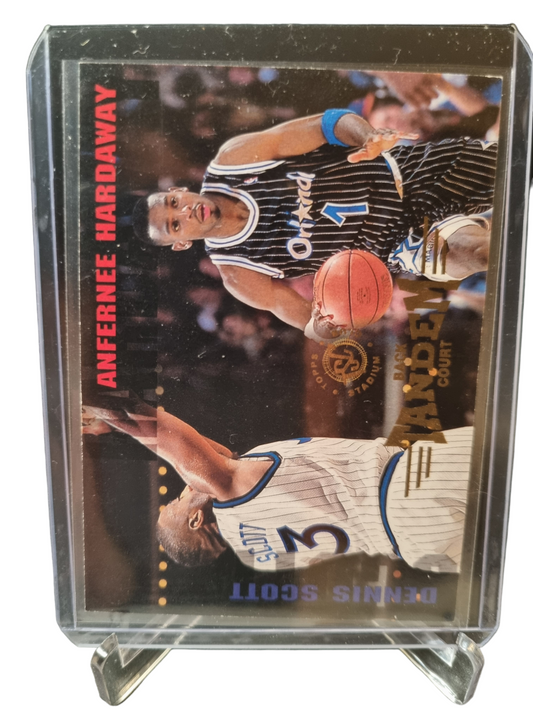 1995 Topps Stadium Club #279 Anfernee Hardaway/Dennis Scott Back Tandem Court