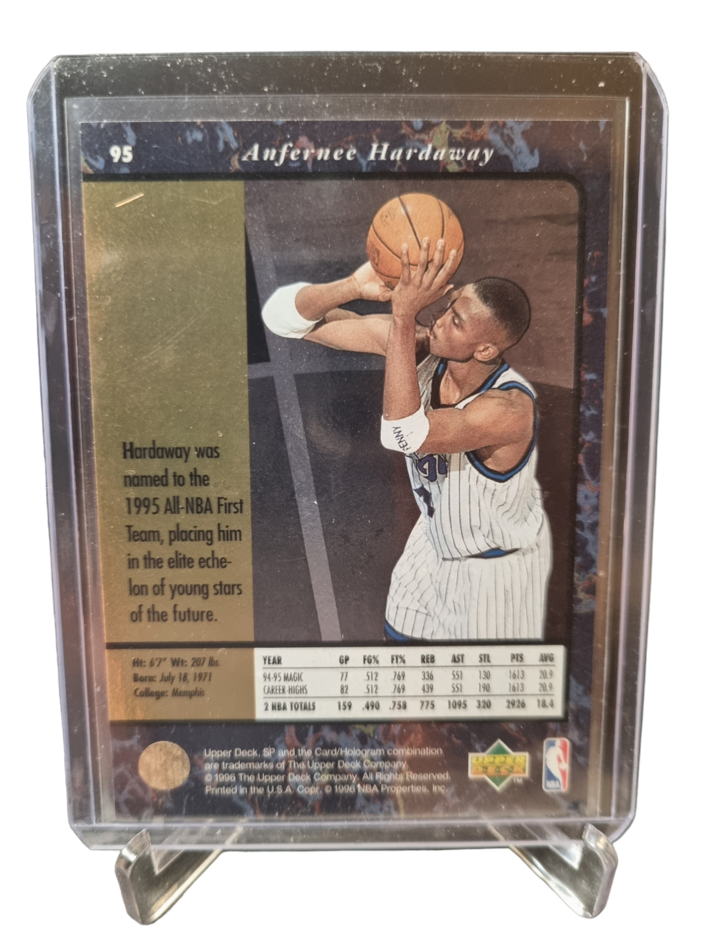 1996 Upper Deck #95 Anfernee Hardaway SP