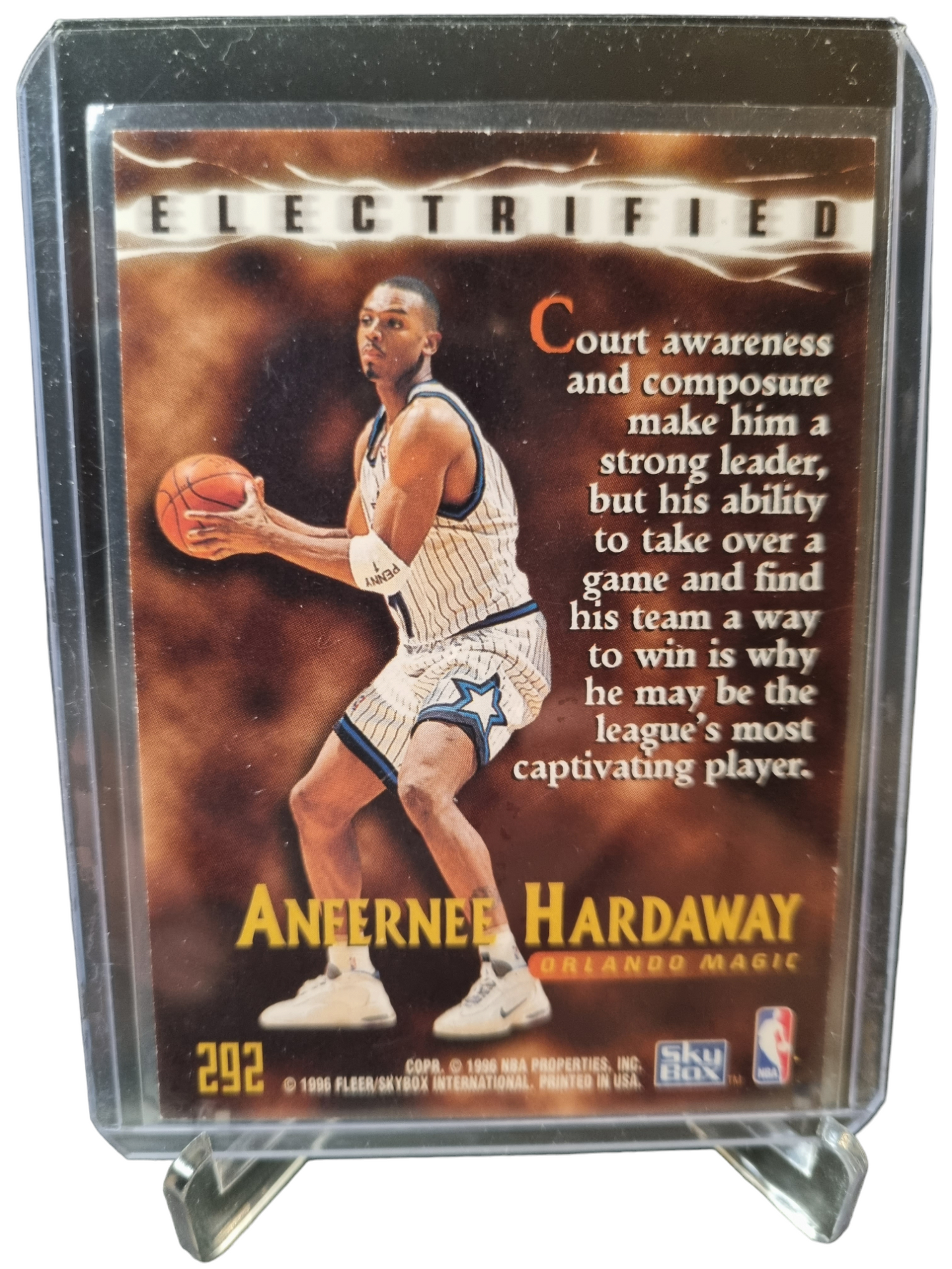 1996 Skybox #292 Anfernee Hardaway Electrified