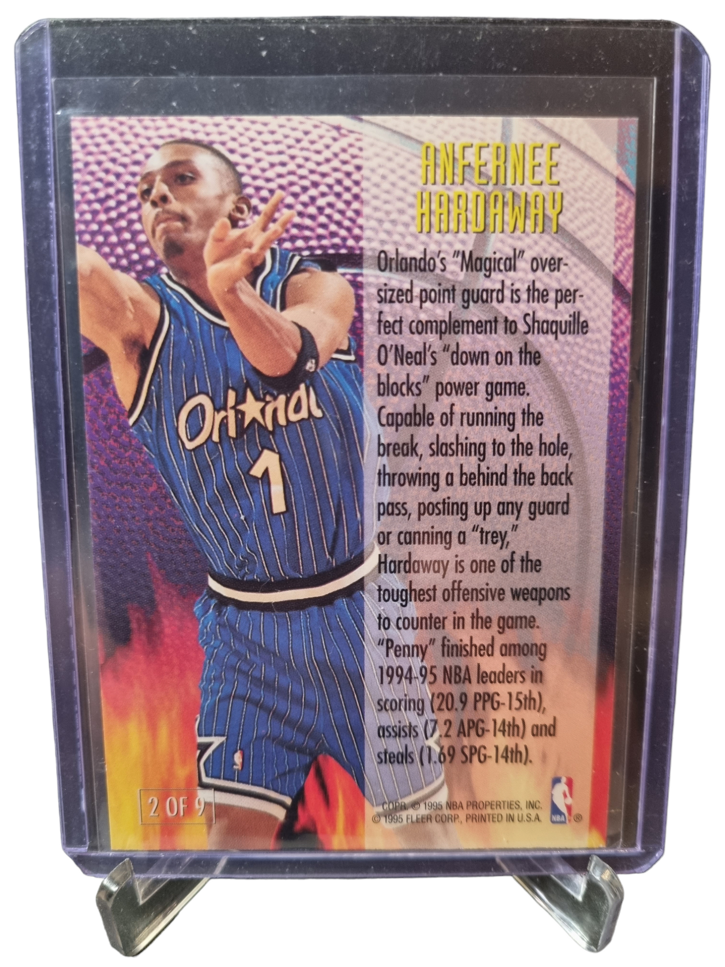 1996 Fleer #2 of 9 Anfernee Hardaway Franchise Futures