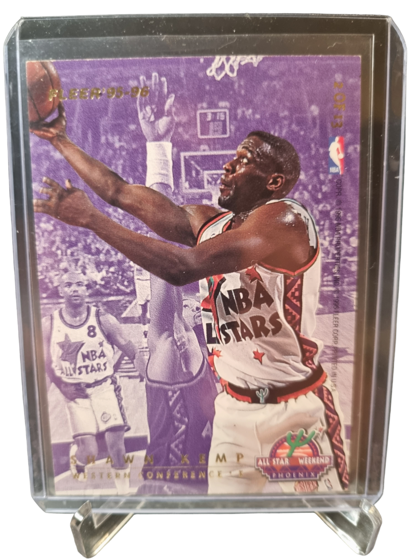 1995-96 Fleer #2 of 13 Scottie Pippen/Shawn Kemp Allstar Weekend