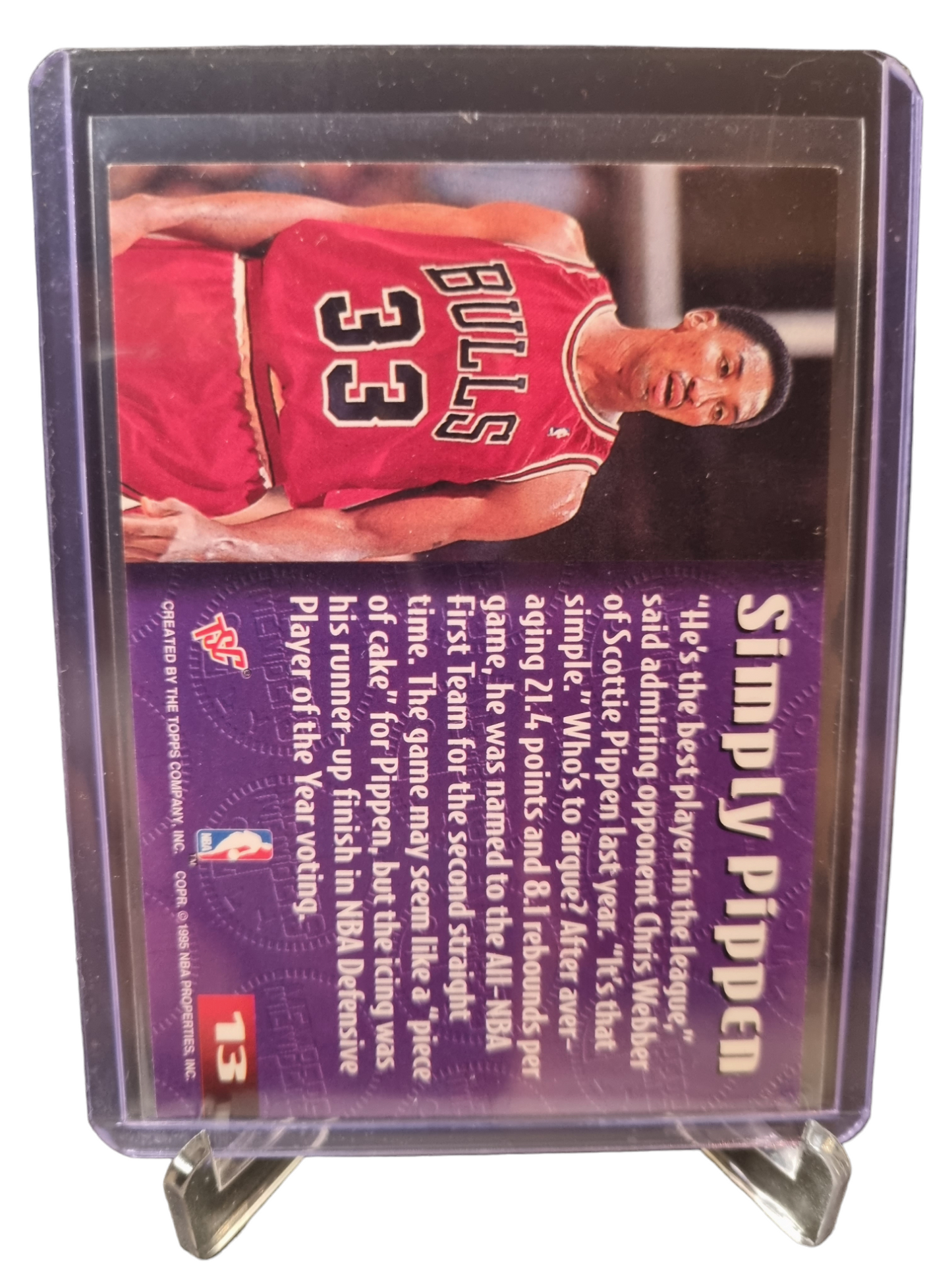 1995 Topps Stadium Club #13 Scottie Pippen Members Only