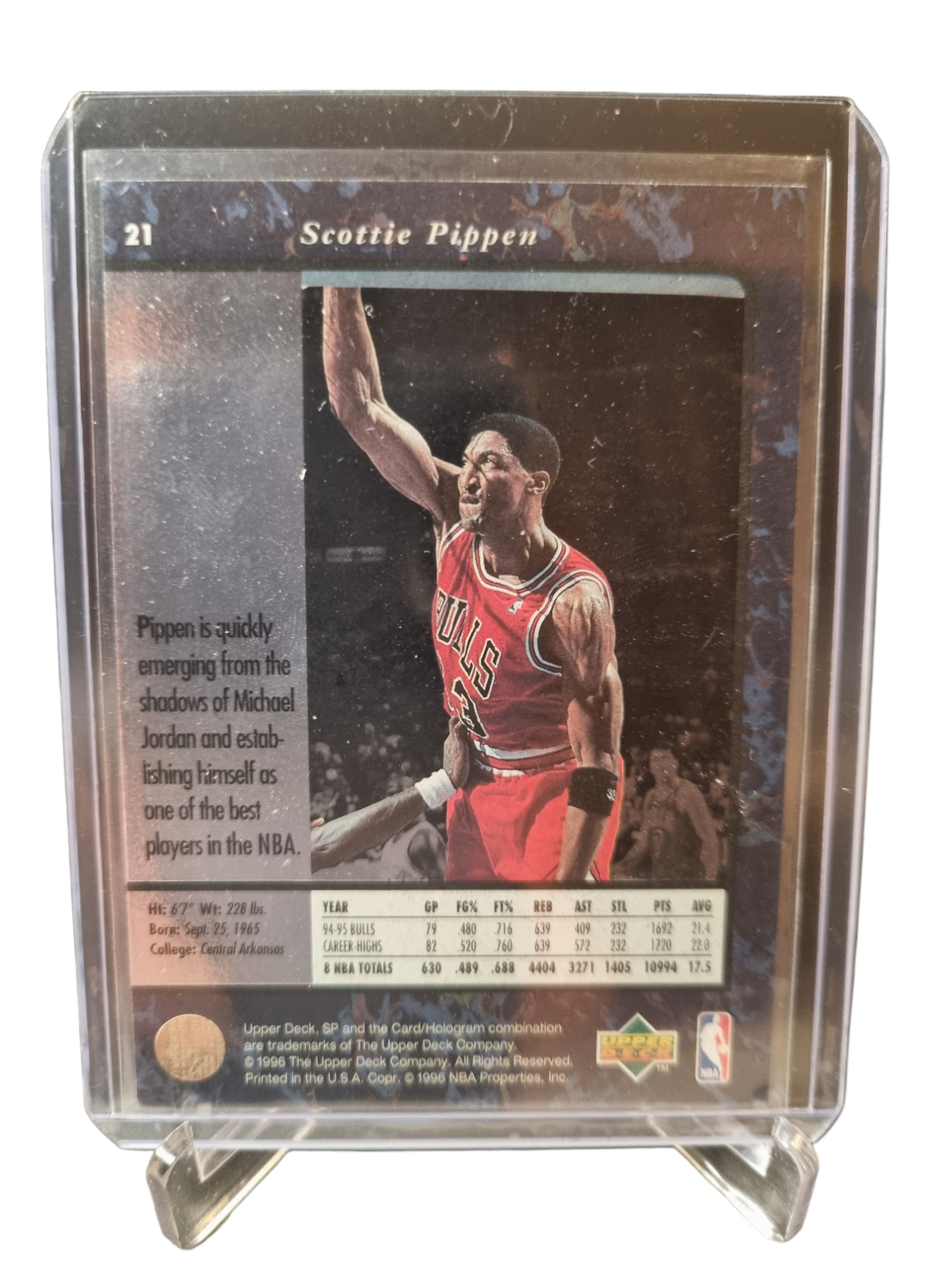 1996 Upper Deck #21 Scottie Pippen SP