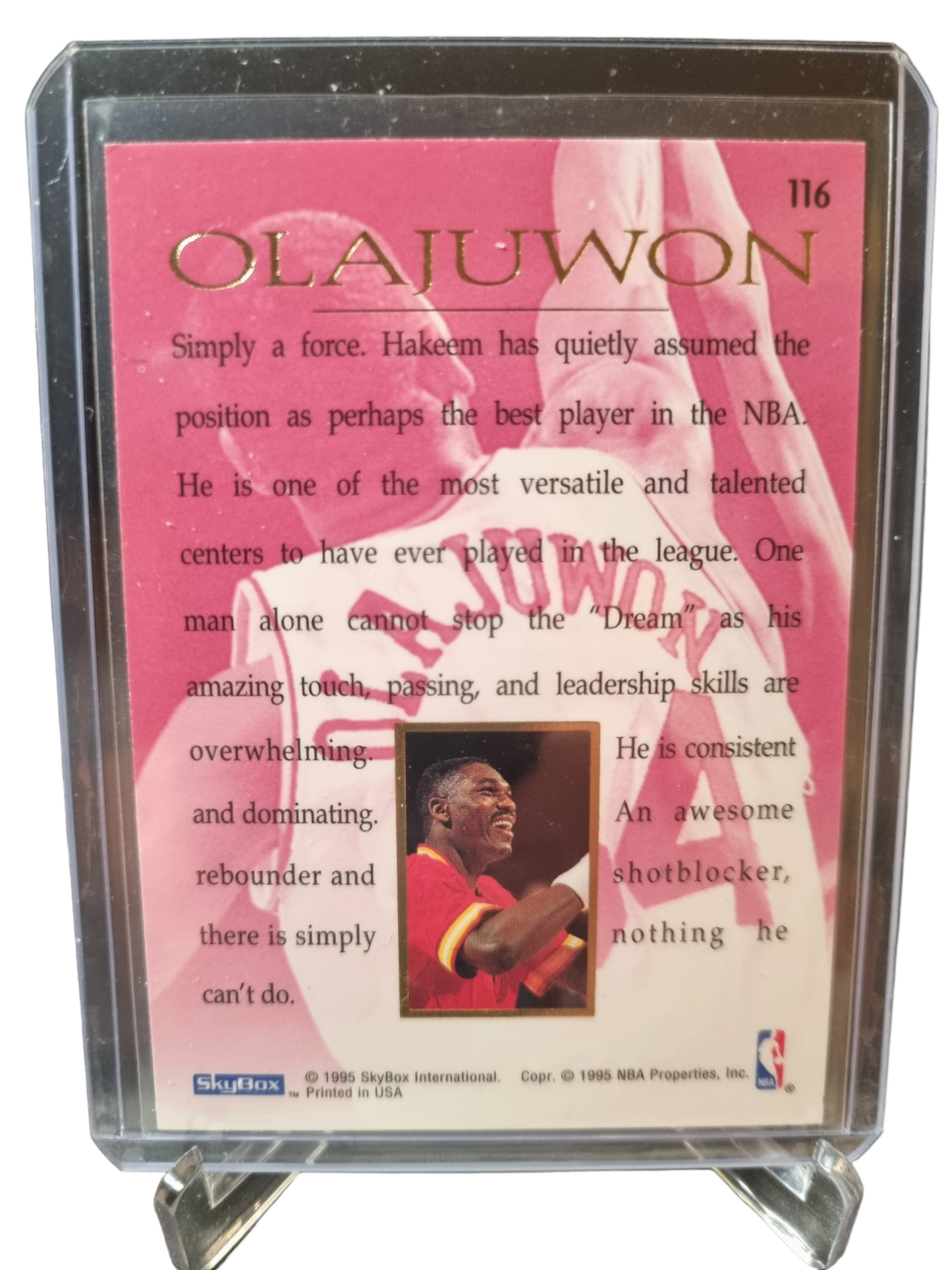 1995 Skybox #116 Hakeem Olajuwon Masters